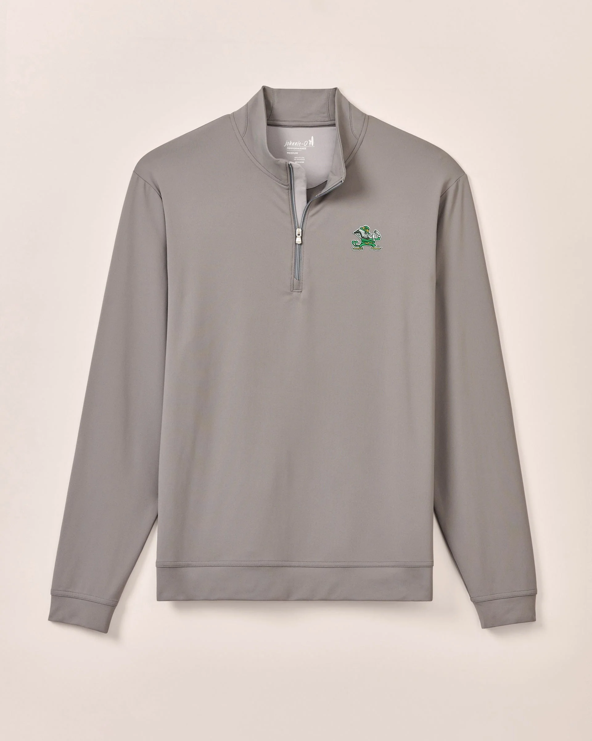 Notre Dame Motion Performance 1/4 Zip - Leprechaun Logo