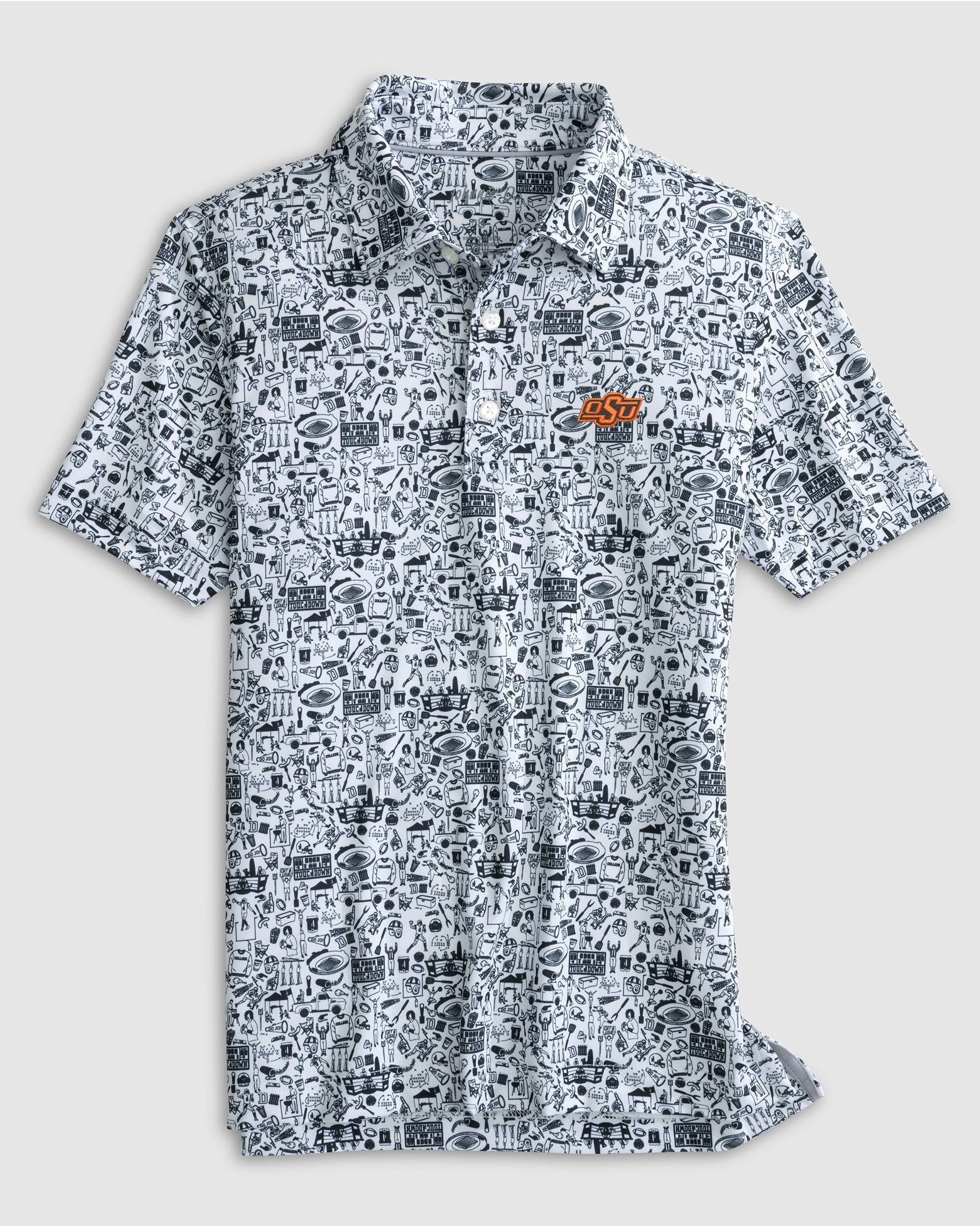 Oklahoma State Tailgater 2.0 Jr. Printed Jersey Performance Polo