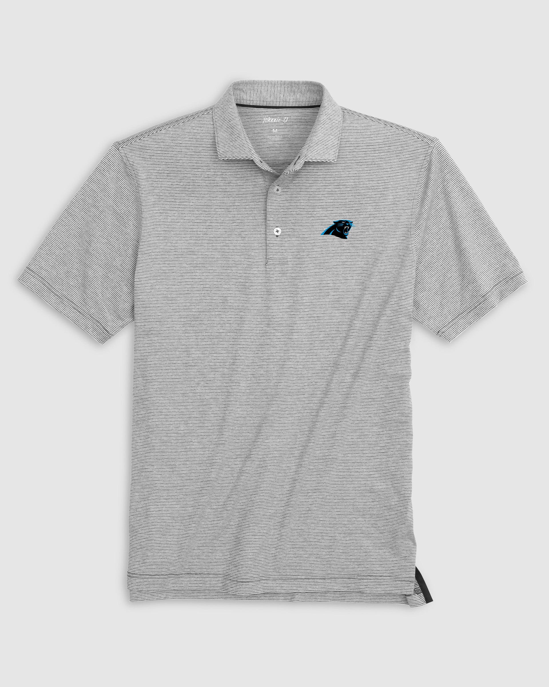 Carolina Panthers Lyndonn Striped Performance Jersey Polo