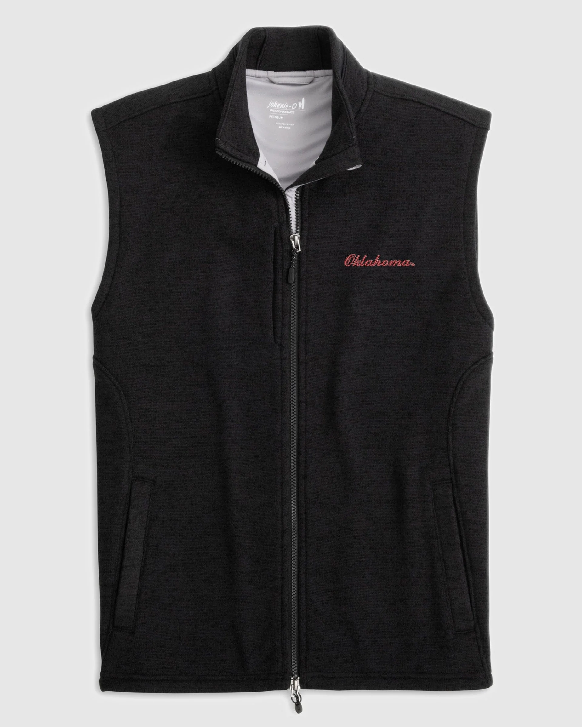Oklahoma Denalis Performance Fleece Vest - Script Logo