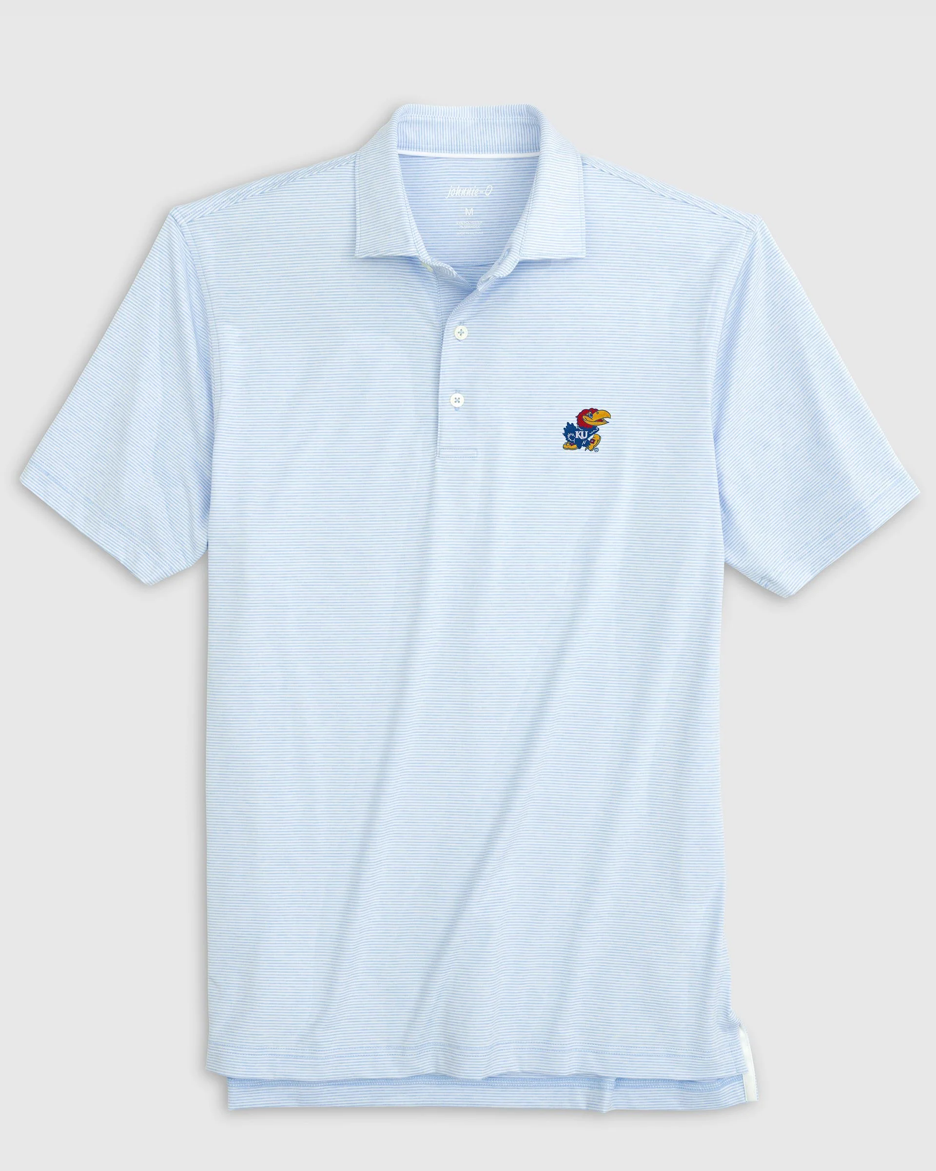 Kansas Lyndonn Striped Jersey Performance Polo