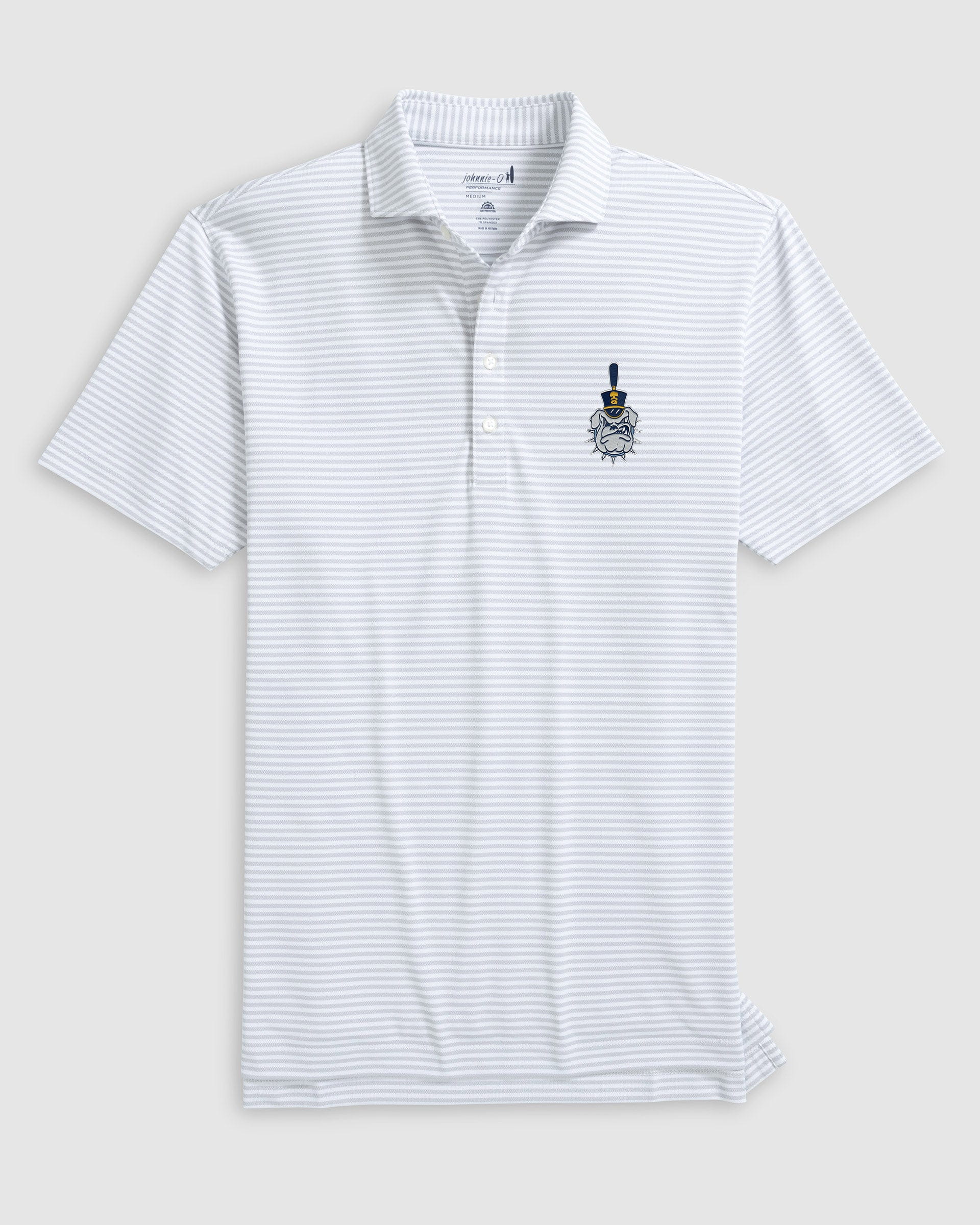 Citadel Stetsons Striped Performance Mesh Polo - Vault Logo