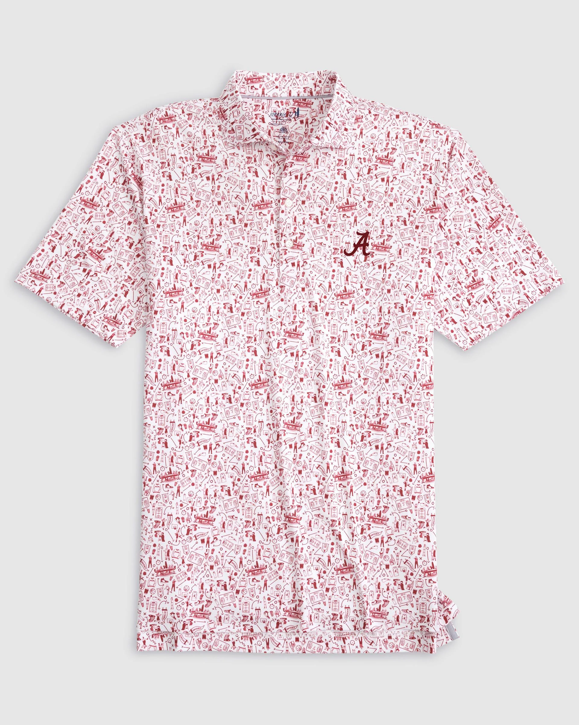 Alabama Hoop There It Is Performance Jersey Polo