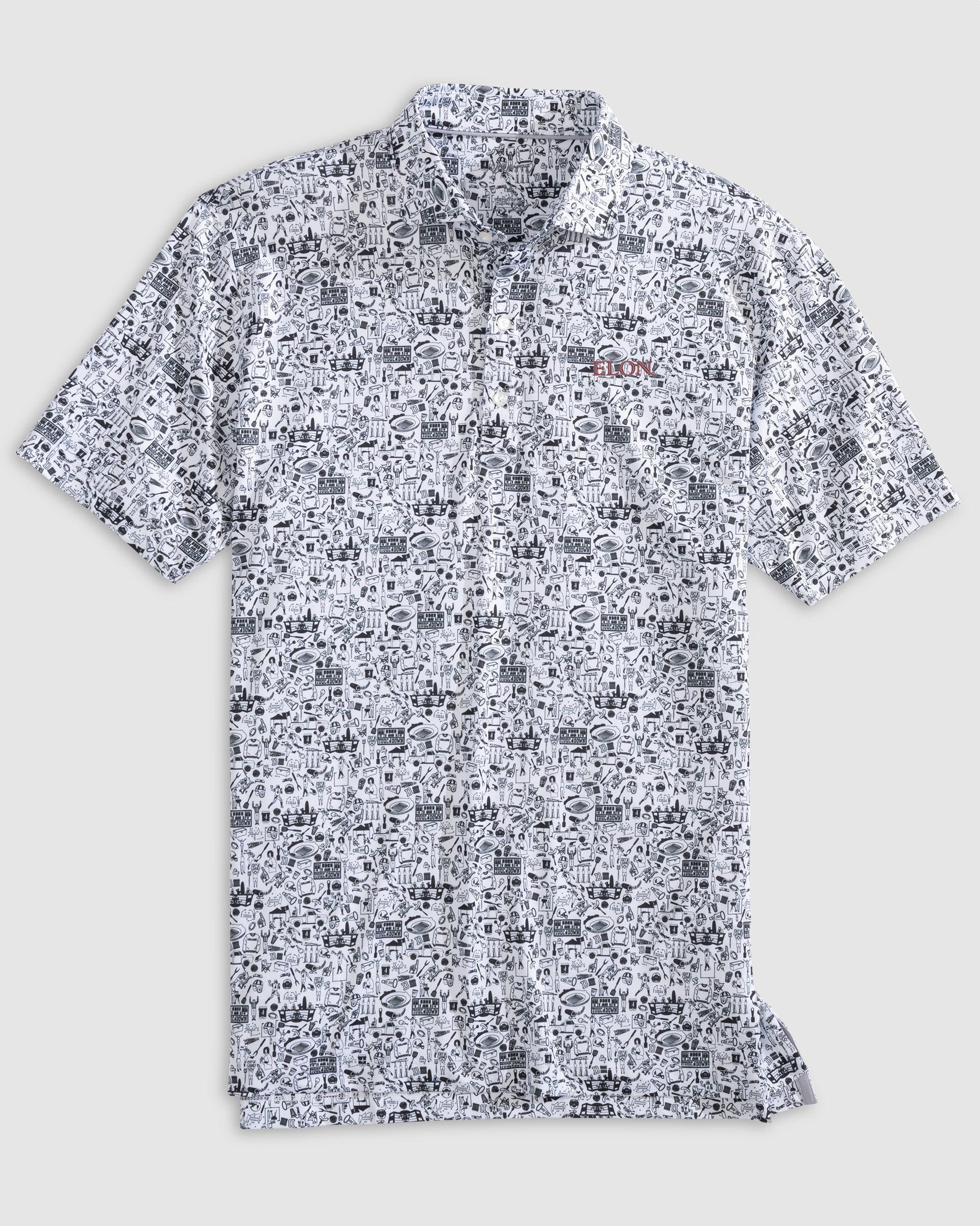 Elon Tailgater 2.0 Printed Jersey Performance Polo