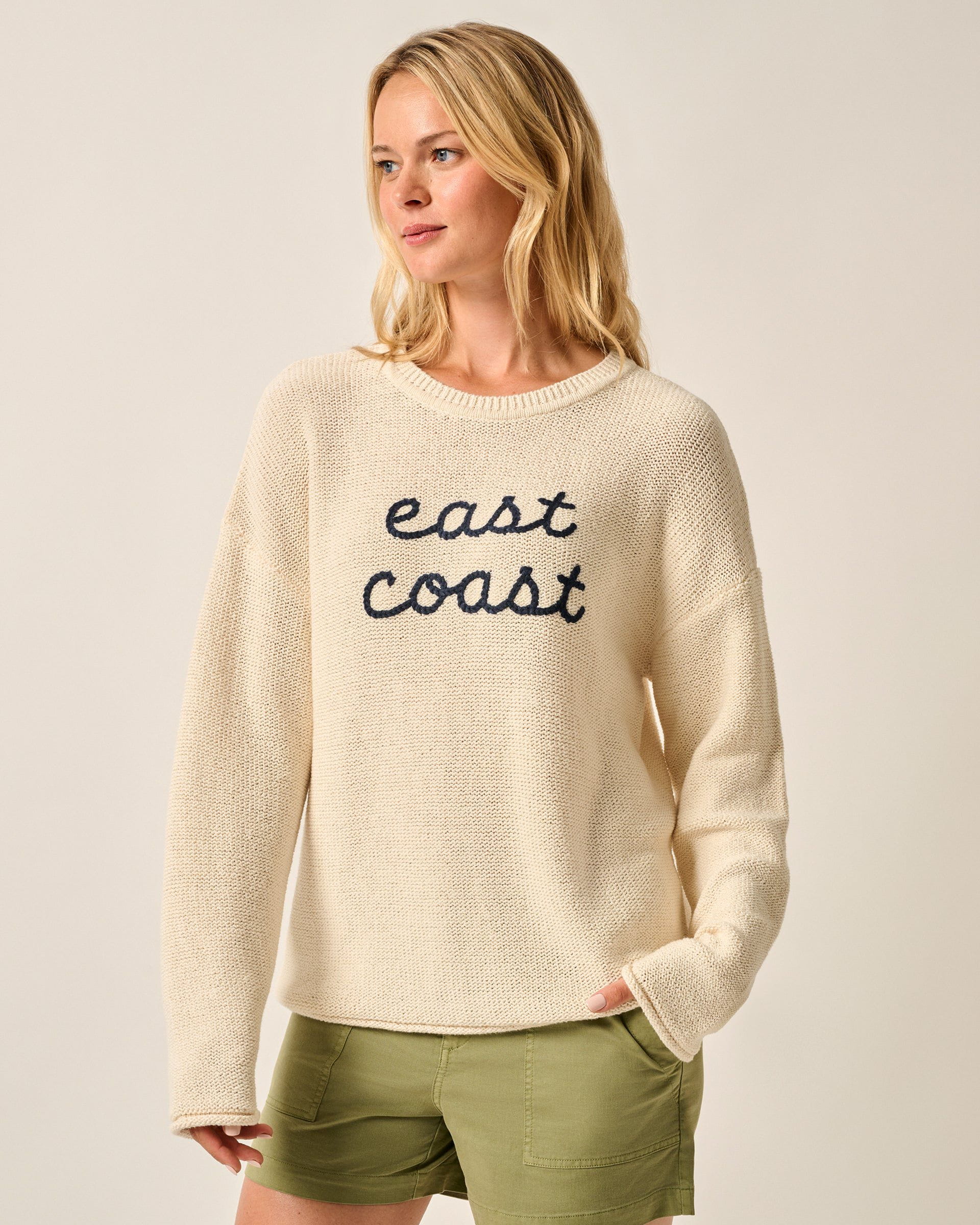 Coastal Chloe Cotton Blend Crewneck Sweater