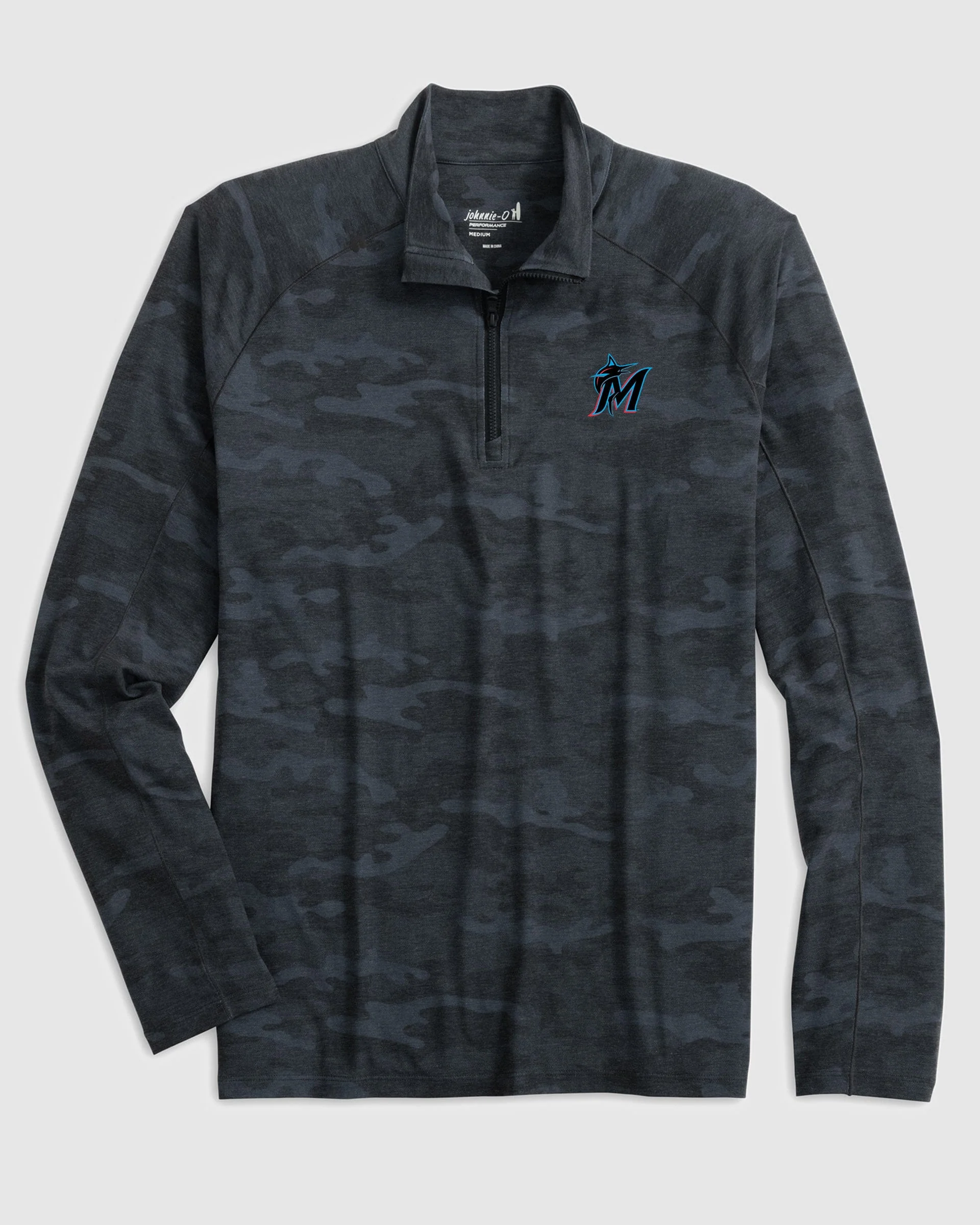 Miami Marlins Patton Performance Camo 1/4 Zip