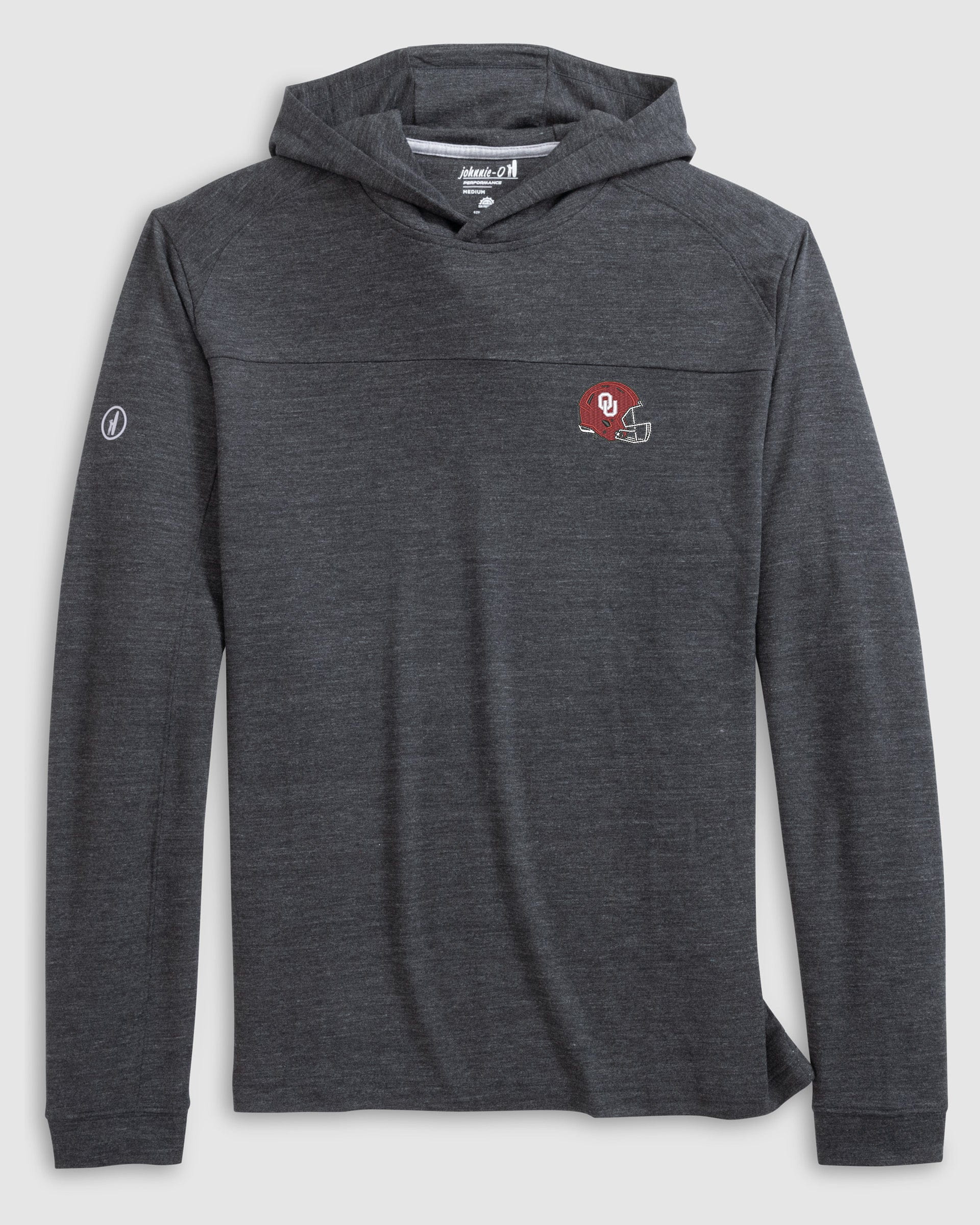 Oklahoma Remmy Lightweight Performance Hoodie - Helmet Logo