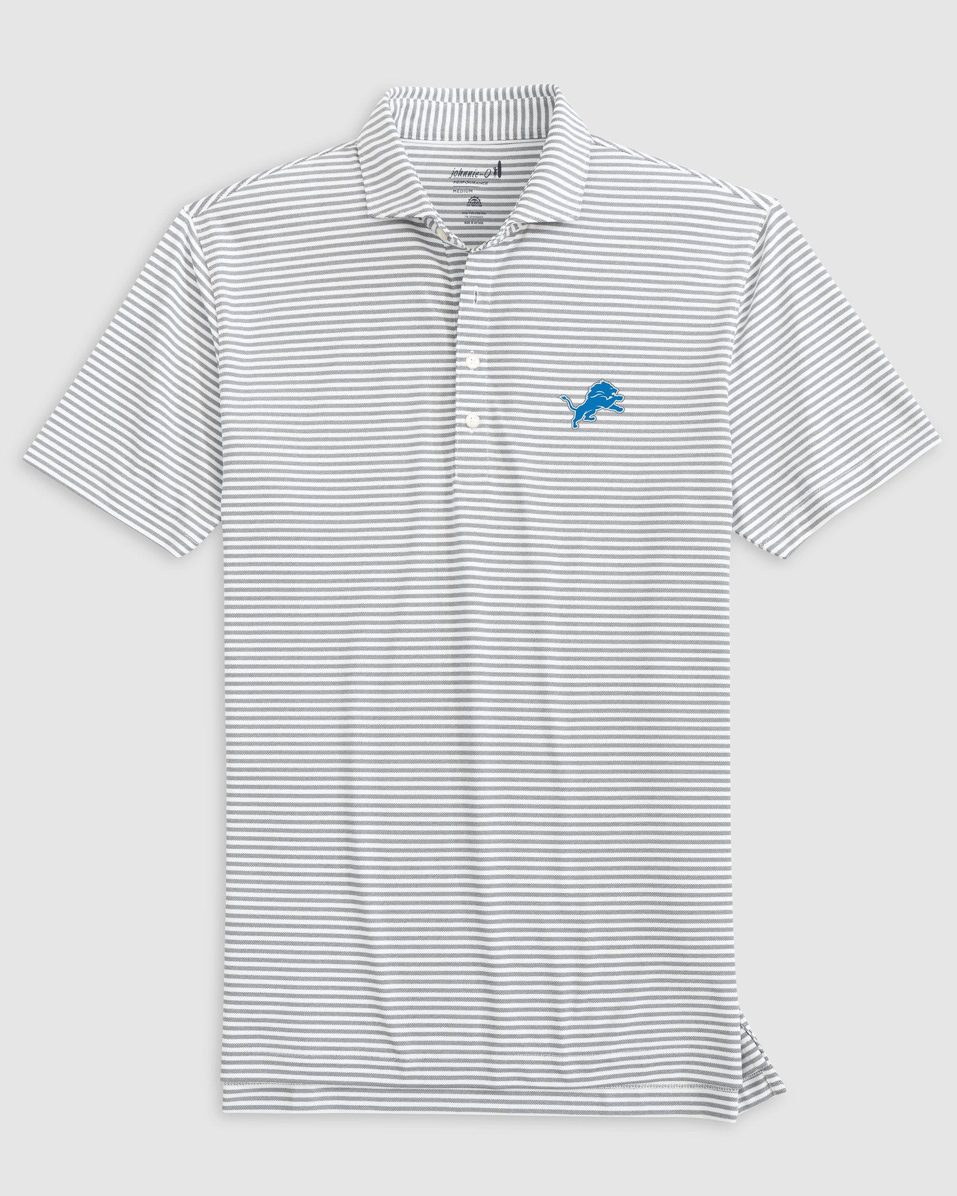 Detroit Lions Stetsons Performance Mesh Polo
