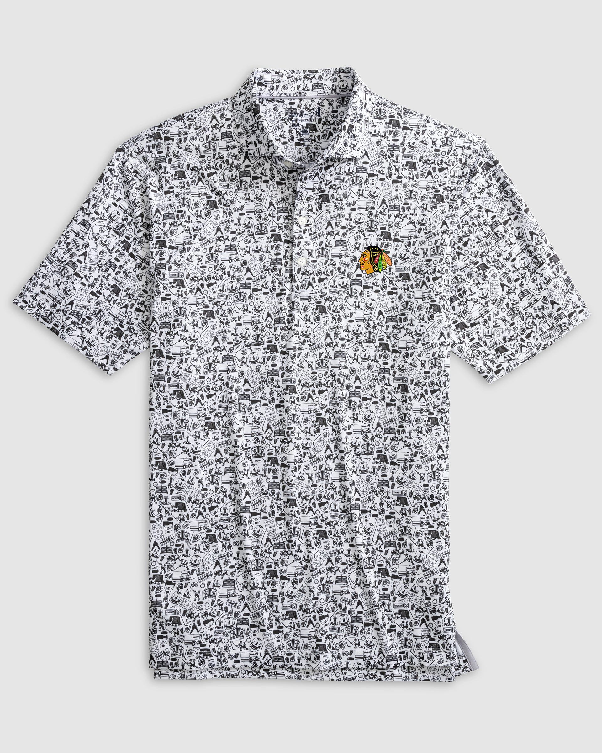 Chicago Blackhawks Slap Shot Performance Jersey Polo