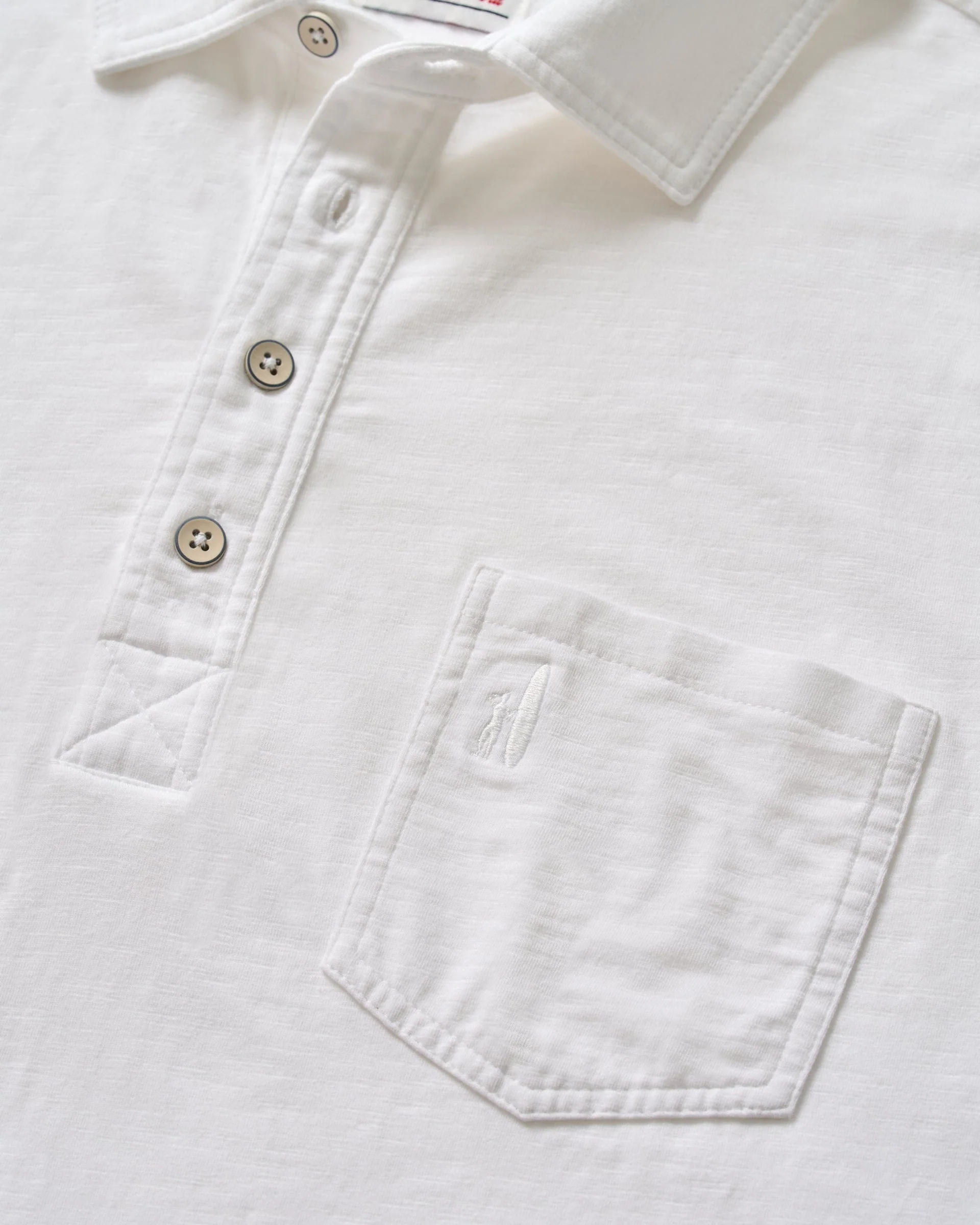 Long-Sleeve Original 4-Button Polo - Coastal Wash