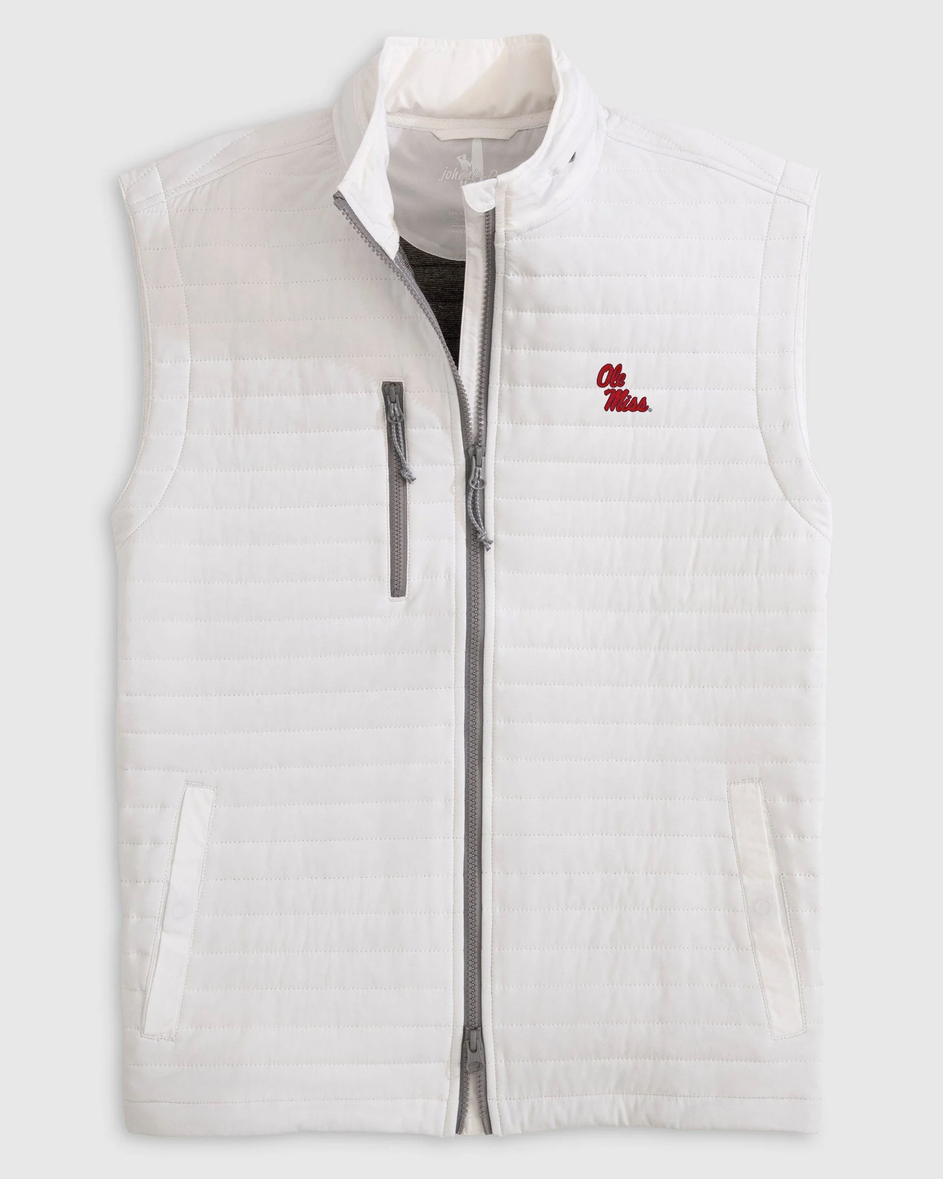 Ole Miss Crosswind Quilted Performance Vest - Stacked Logo