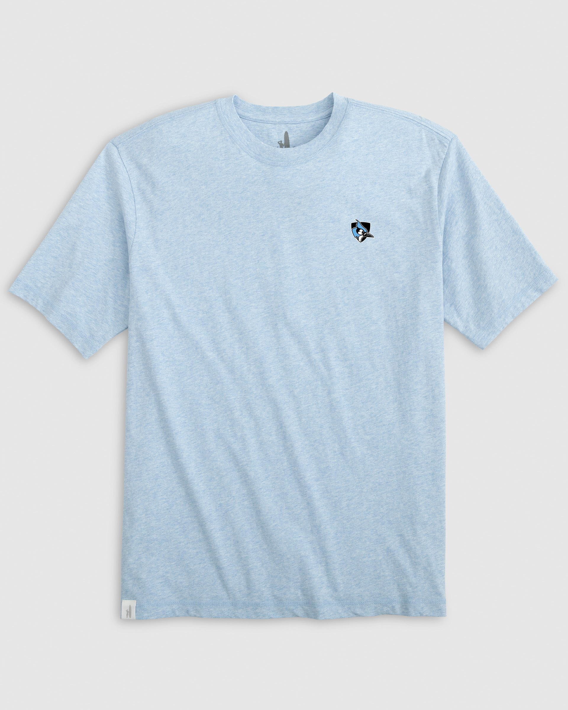 Johns Hopkins Heathered Spencer Cotton T-Shirt - Athletic Logo
