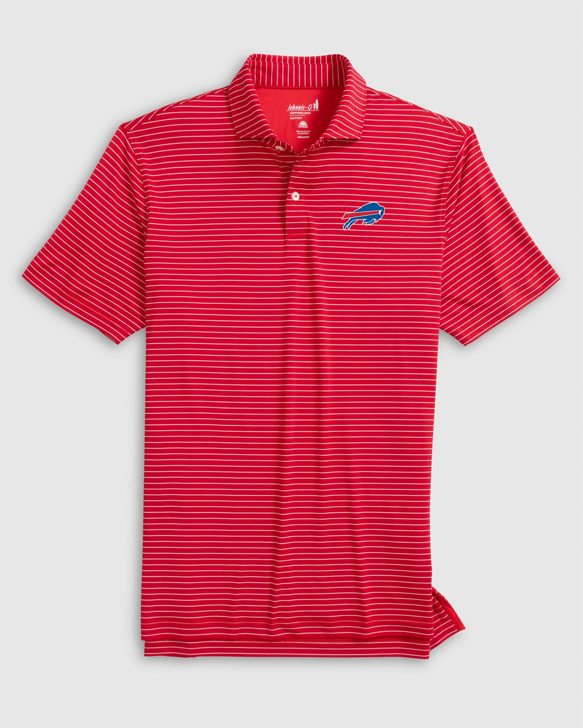 Buffalo Bills Beau Striped Performance Jersey Polo