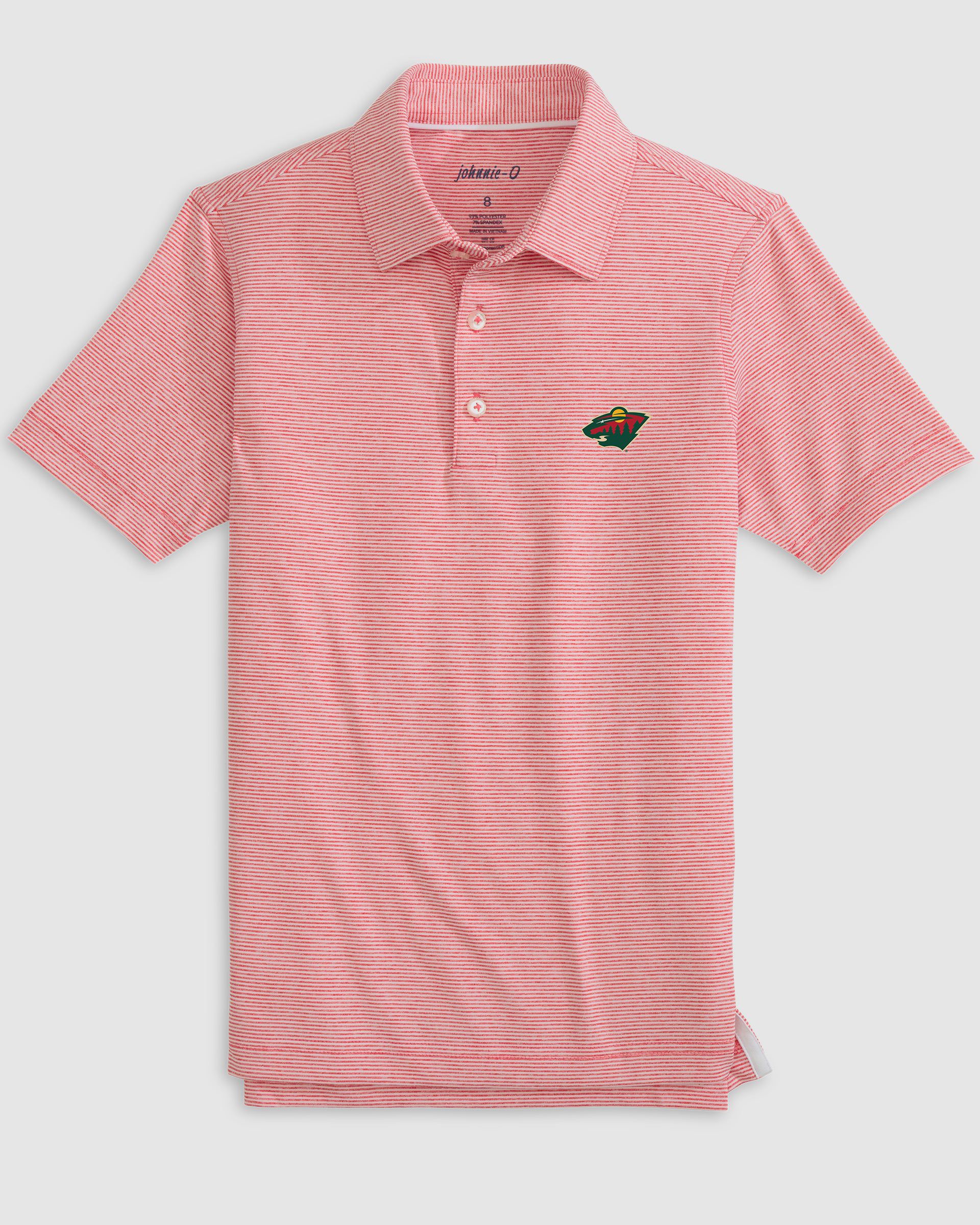Minnesota Wild Lyndonn Jr. Striped Jersey Performance Polo