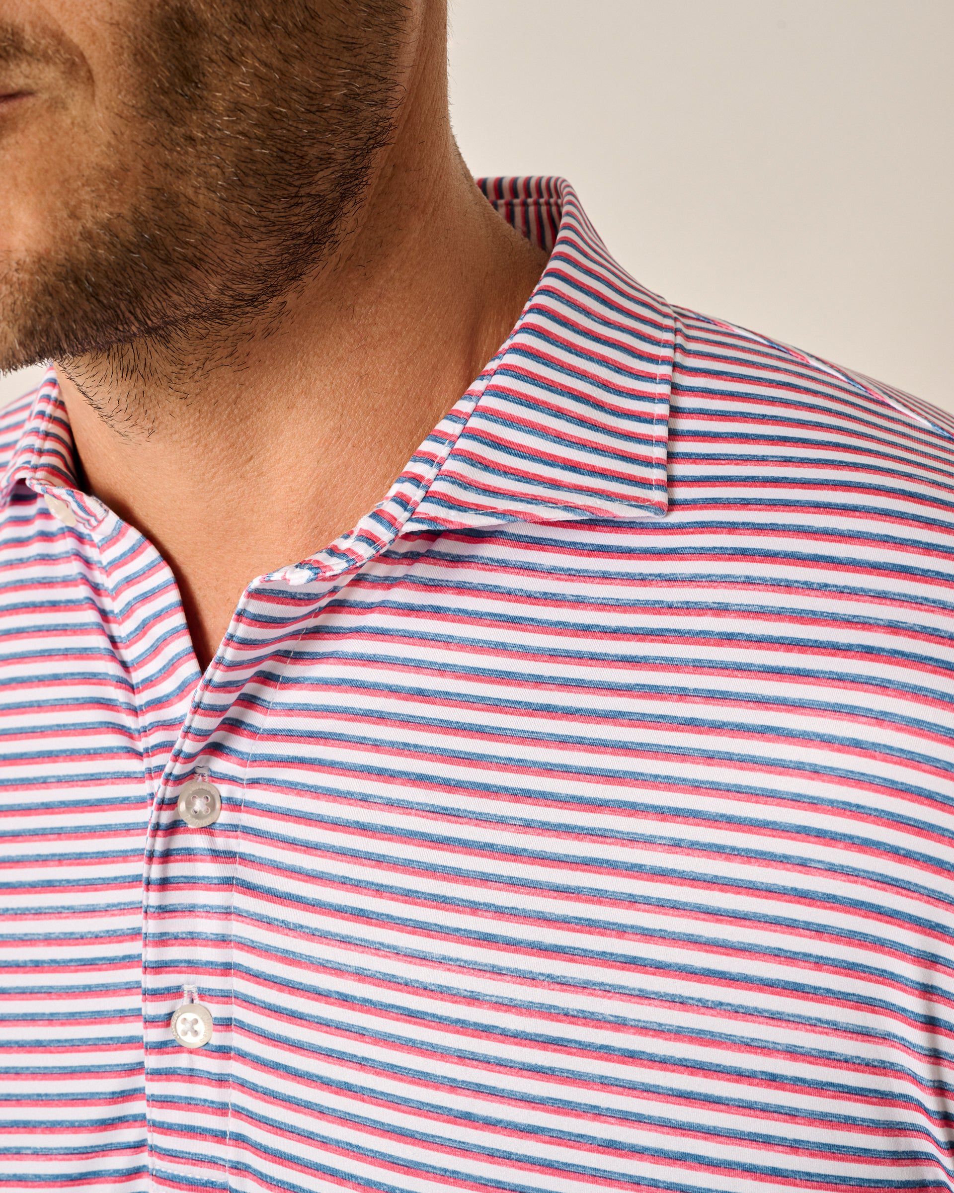 Featherweight Performance Polo - Warwick Stripe