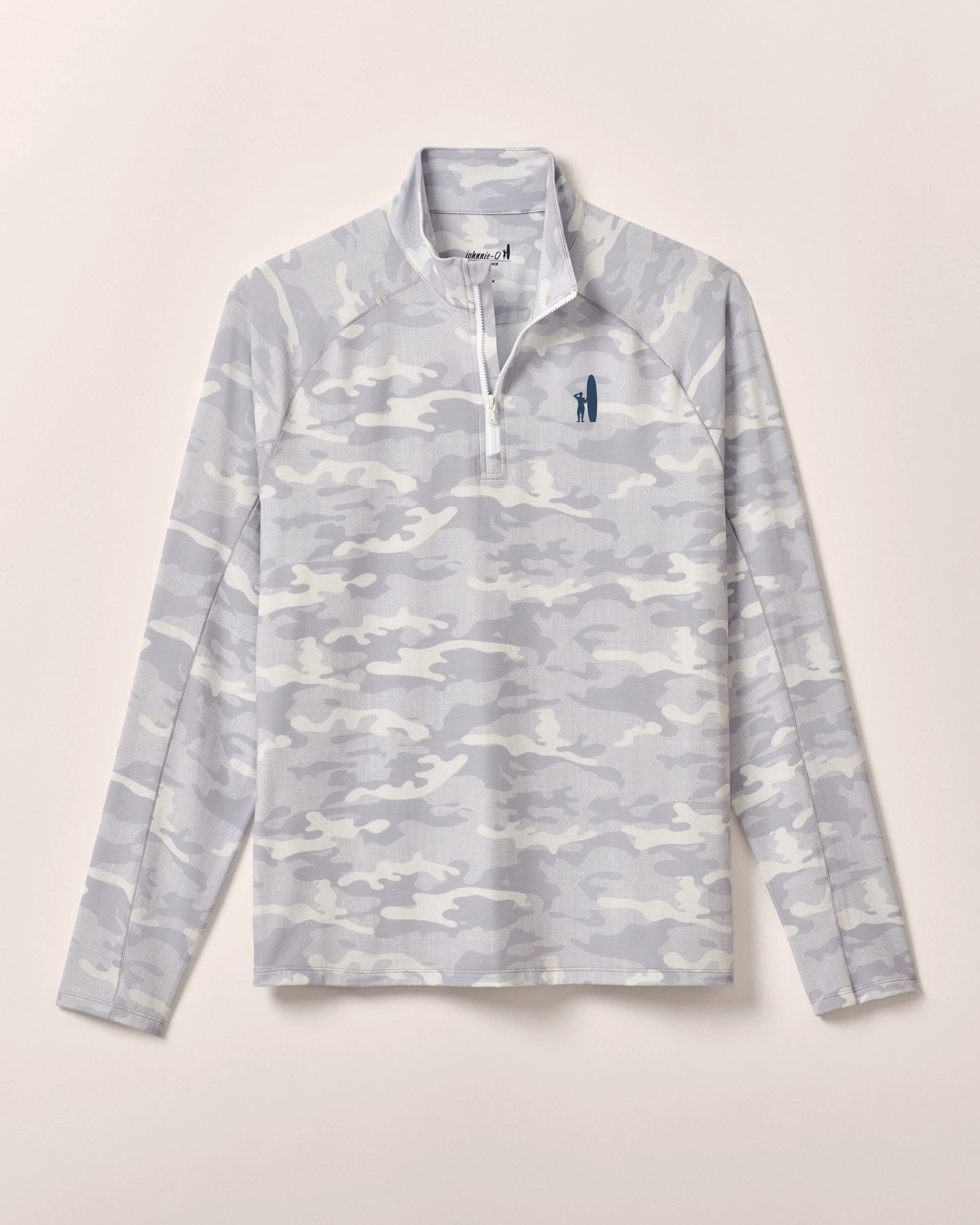 Custom Surfer Logo Patton Performance Camo 1/4 Zip Pullover