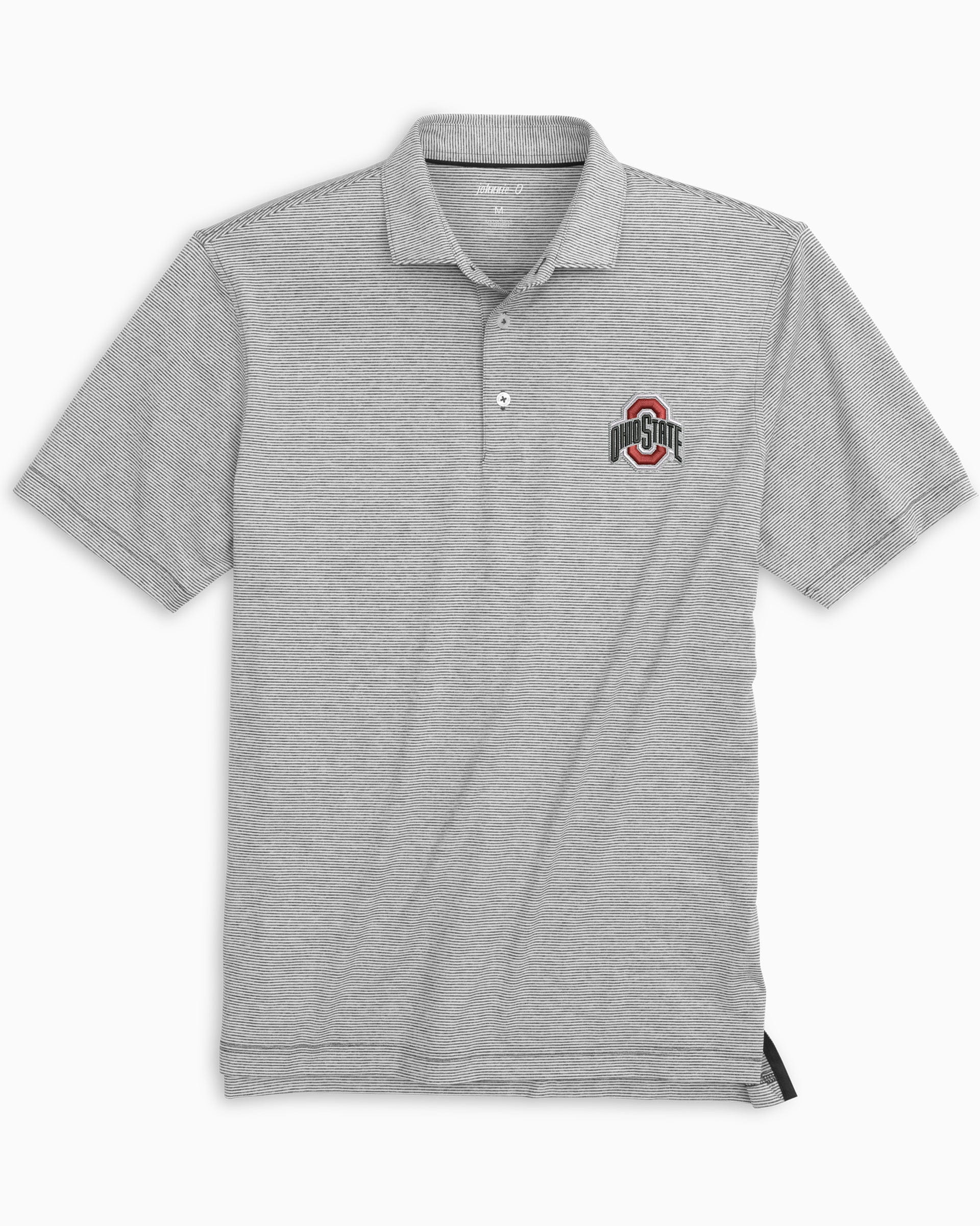 Ohio State Lyndonn Stiped Jersey Performance Polo