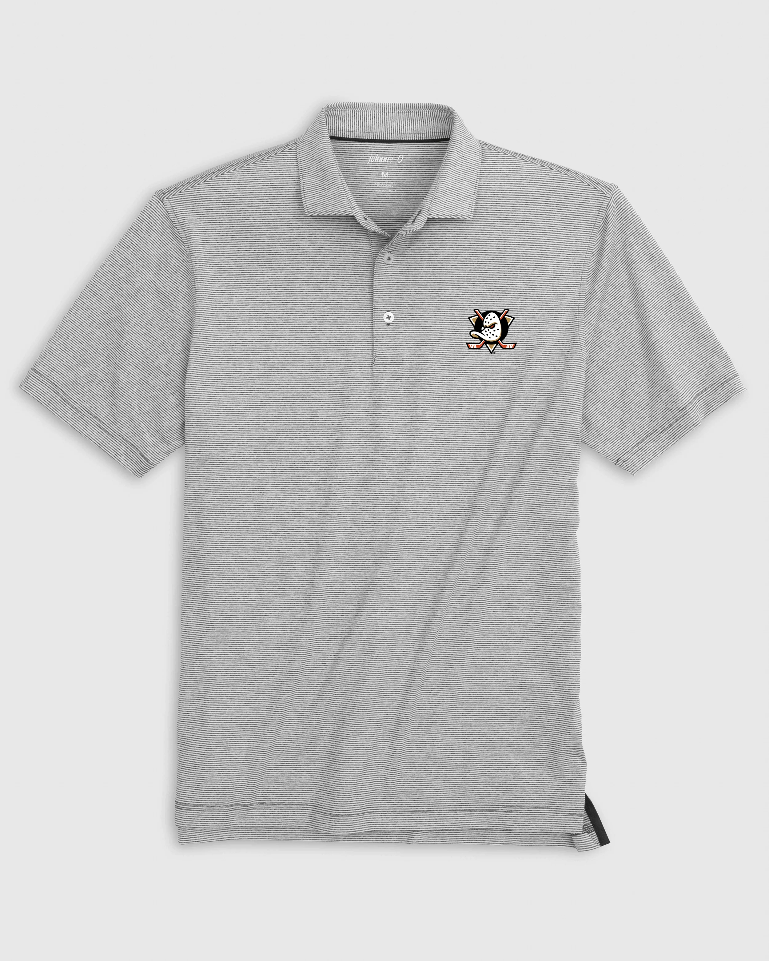 Anaheim Ducks Lyndonn Striped Jersey Performance Polo