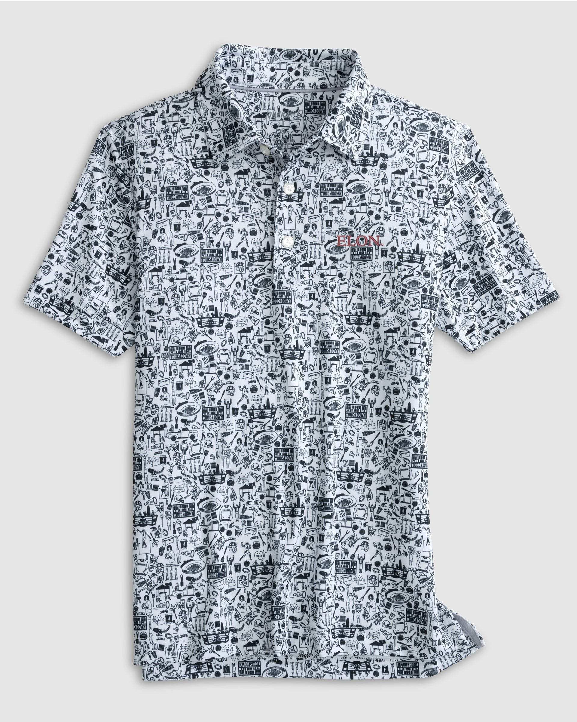 Elon Tailgater 2.0 Jr. Printed Jersey Performance Polo