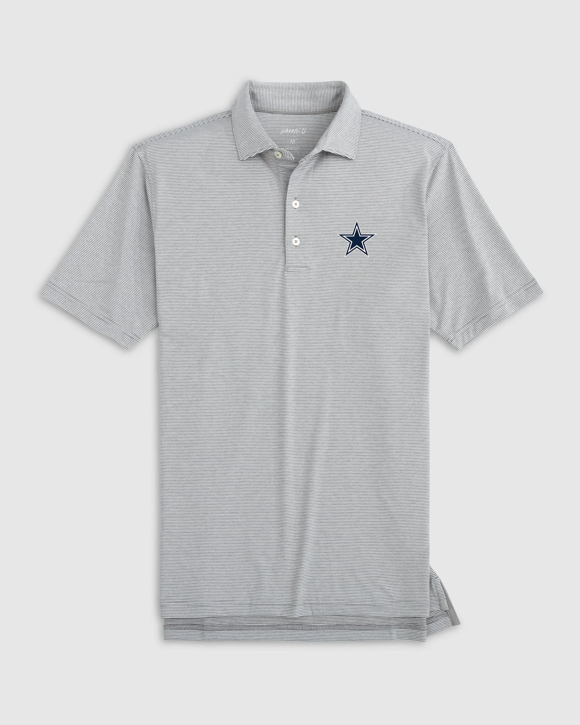 Dallas Cowboys Lyndonn Striped Performance Jersey Polo