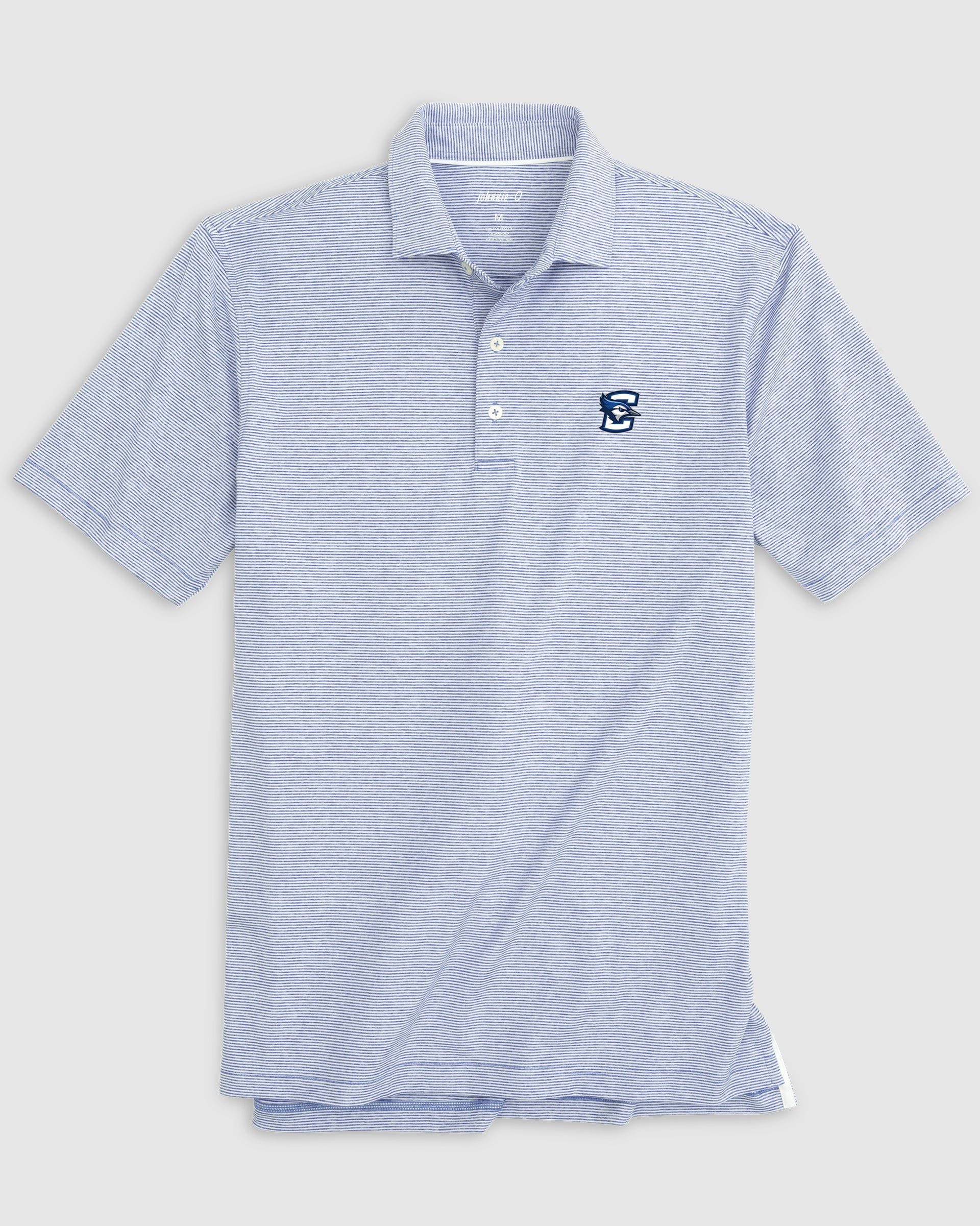 Creighton Lyndonn Striped Jersey Performance Polo