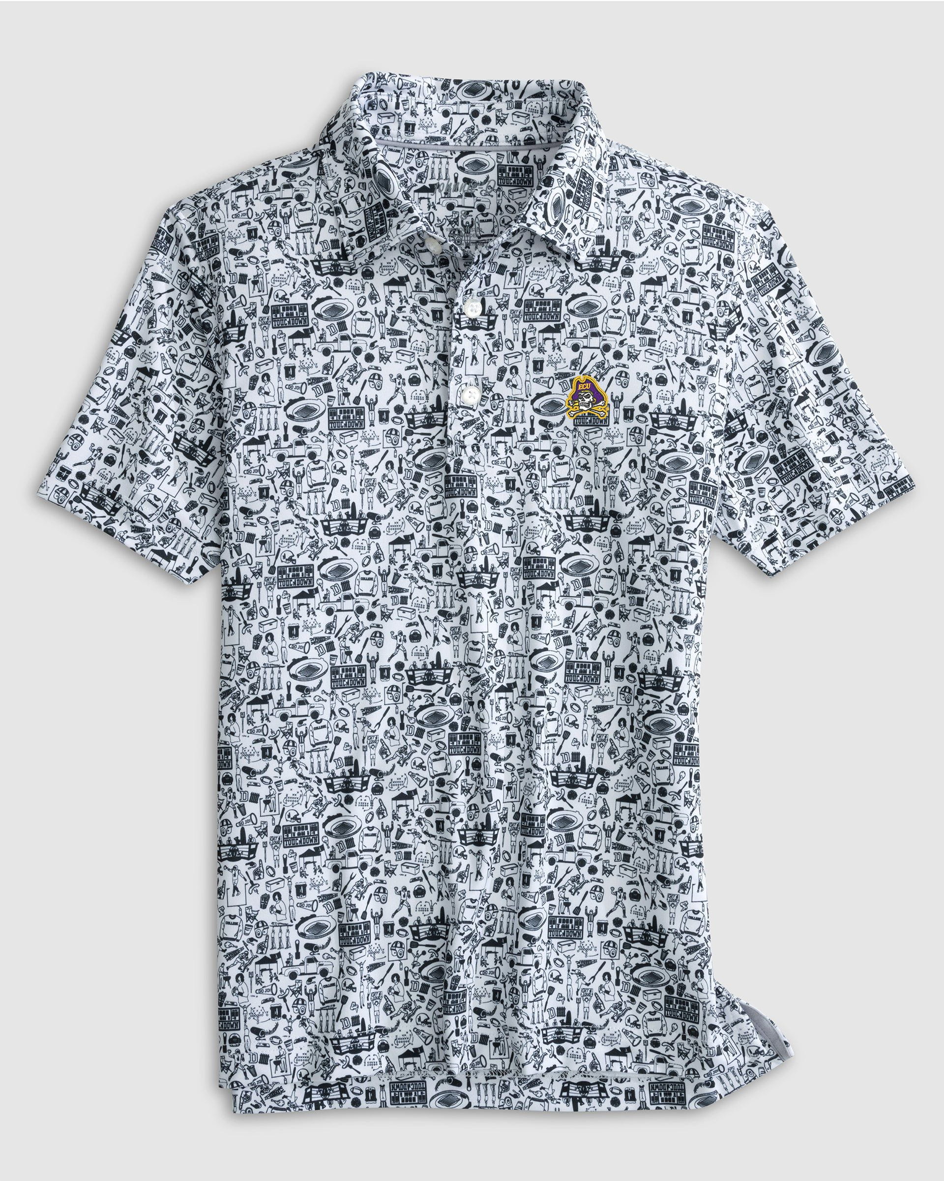 East Carolina Tailgater 2.0 Jr. Printed Jersey Performance Polo