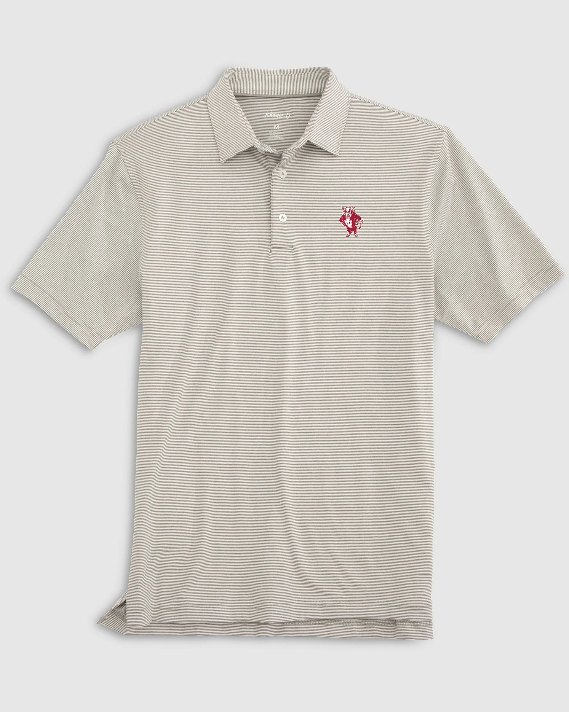 Indiana Lyndonn Striped Jersey Performance Polo - Vault Logo