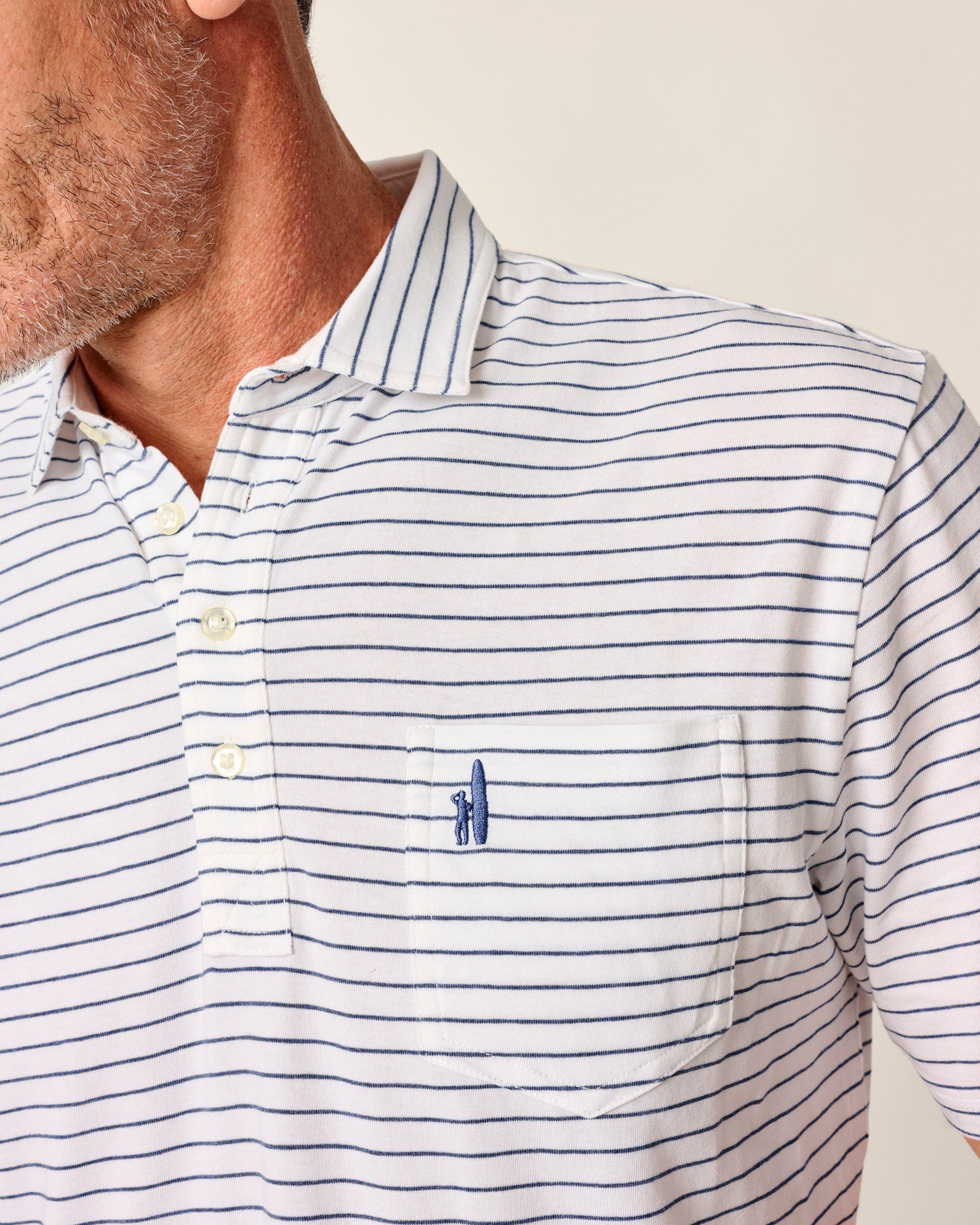 Original 4-Button Polo - Ryan Stripe