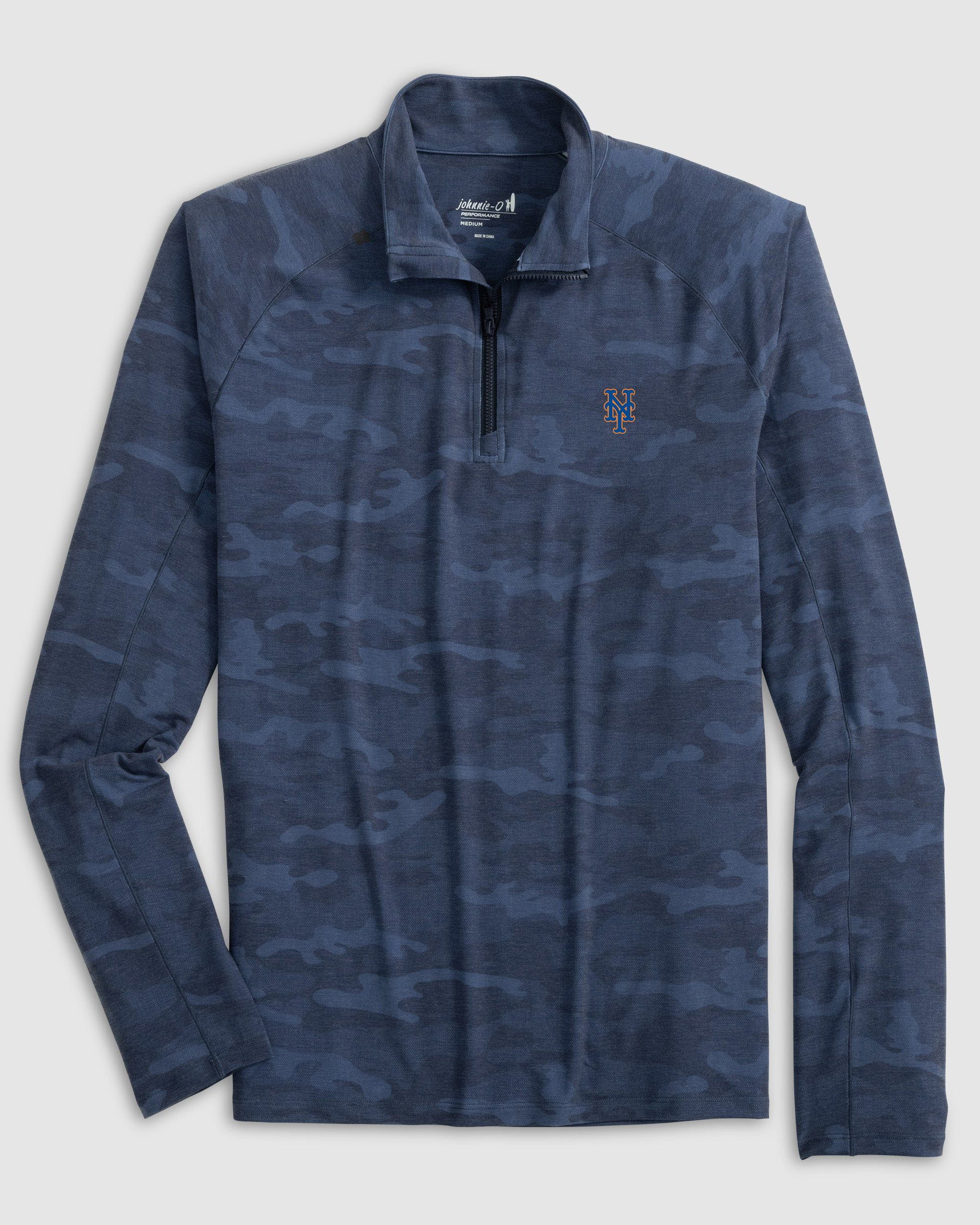 New York Mets Patton Performance Camo 1/4-Zip Pullover
