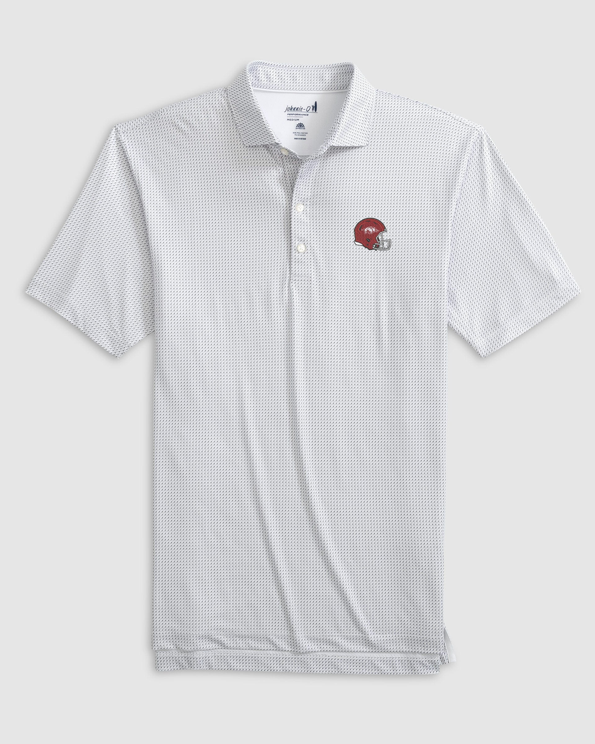 Arkansas Tee Time Printed Performance Jersey Polo - Helmet Logo