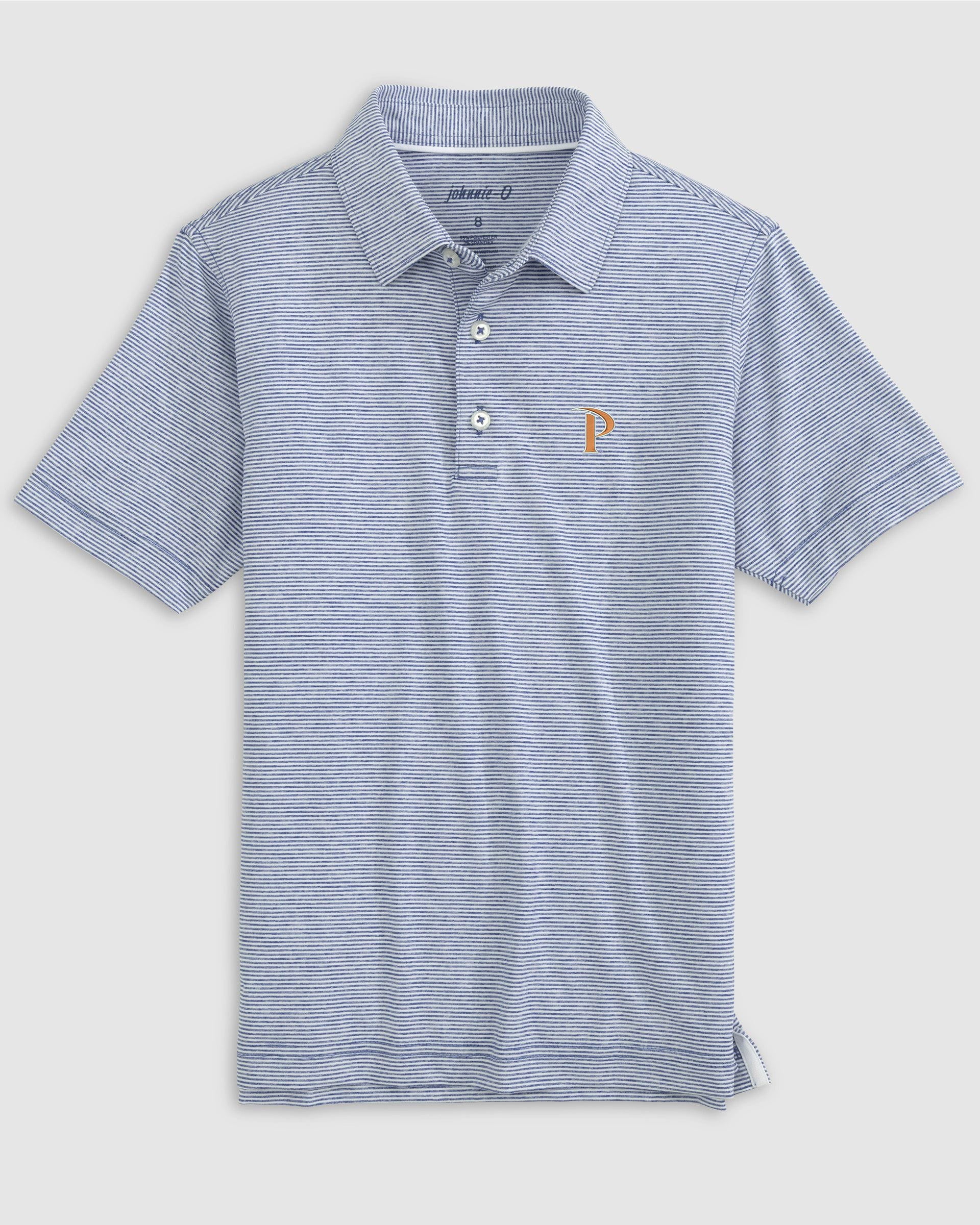 Pepperdine Lyndonn Jr. Striped Jersey Performance Polo