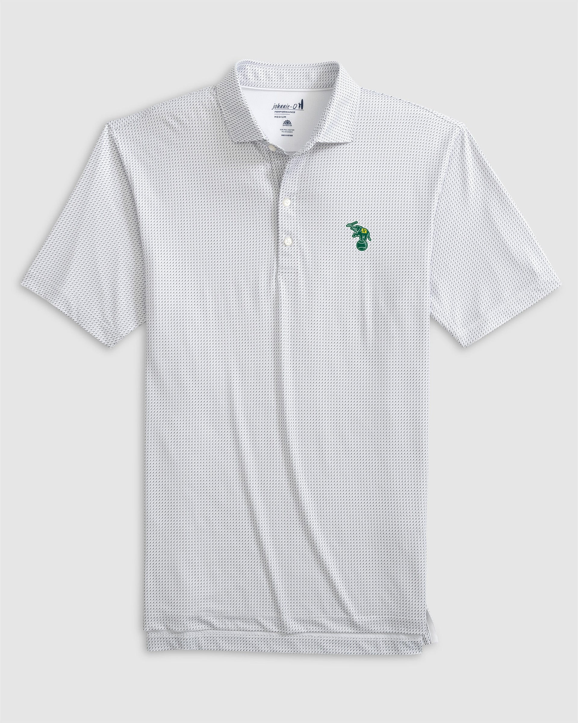 Oakland Athletics Tee Time Performance Jersey Polo - Cooperstown Logo