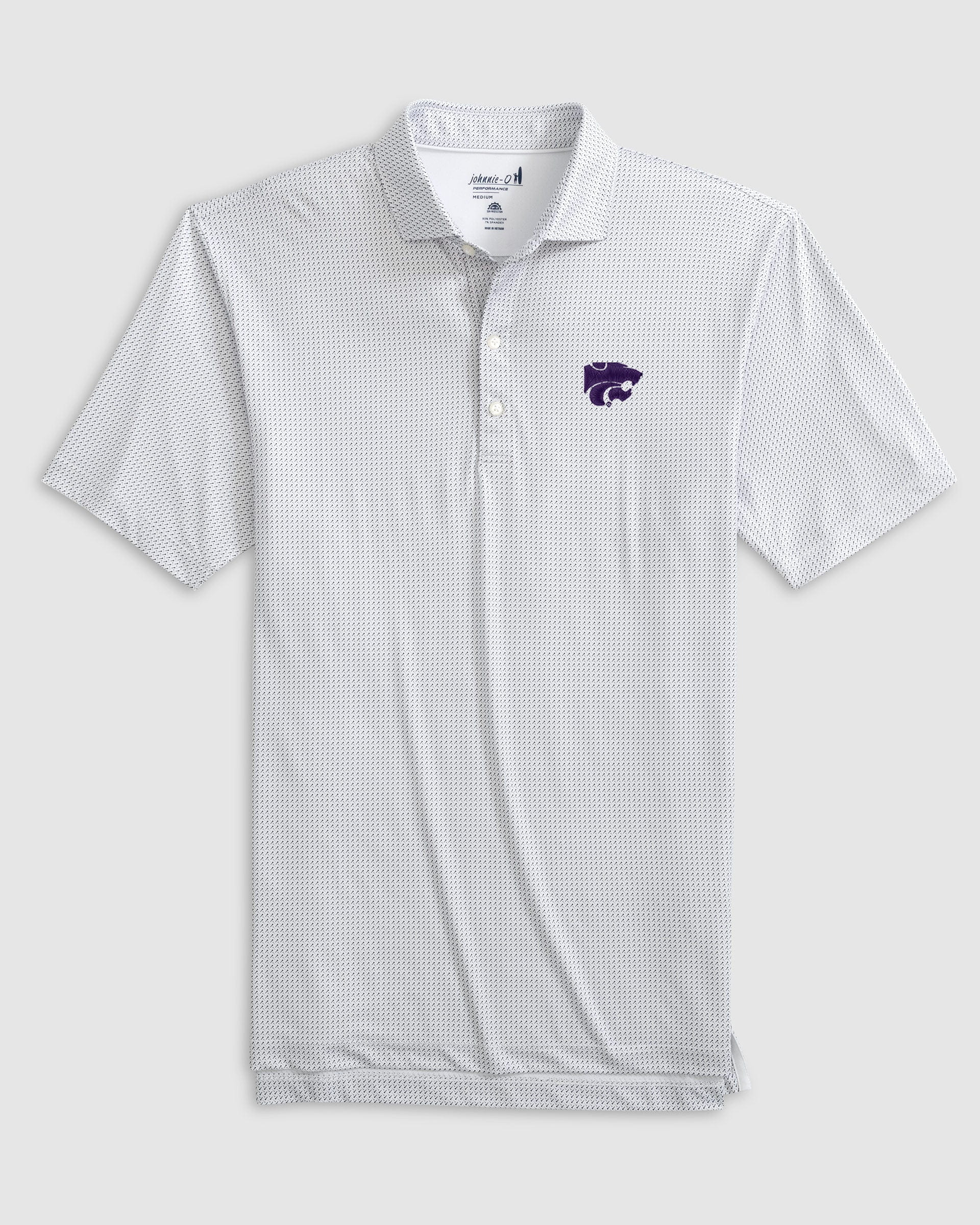 Kansas State Tee Time Printed Performance Jersey Polo