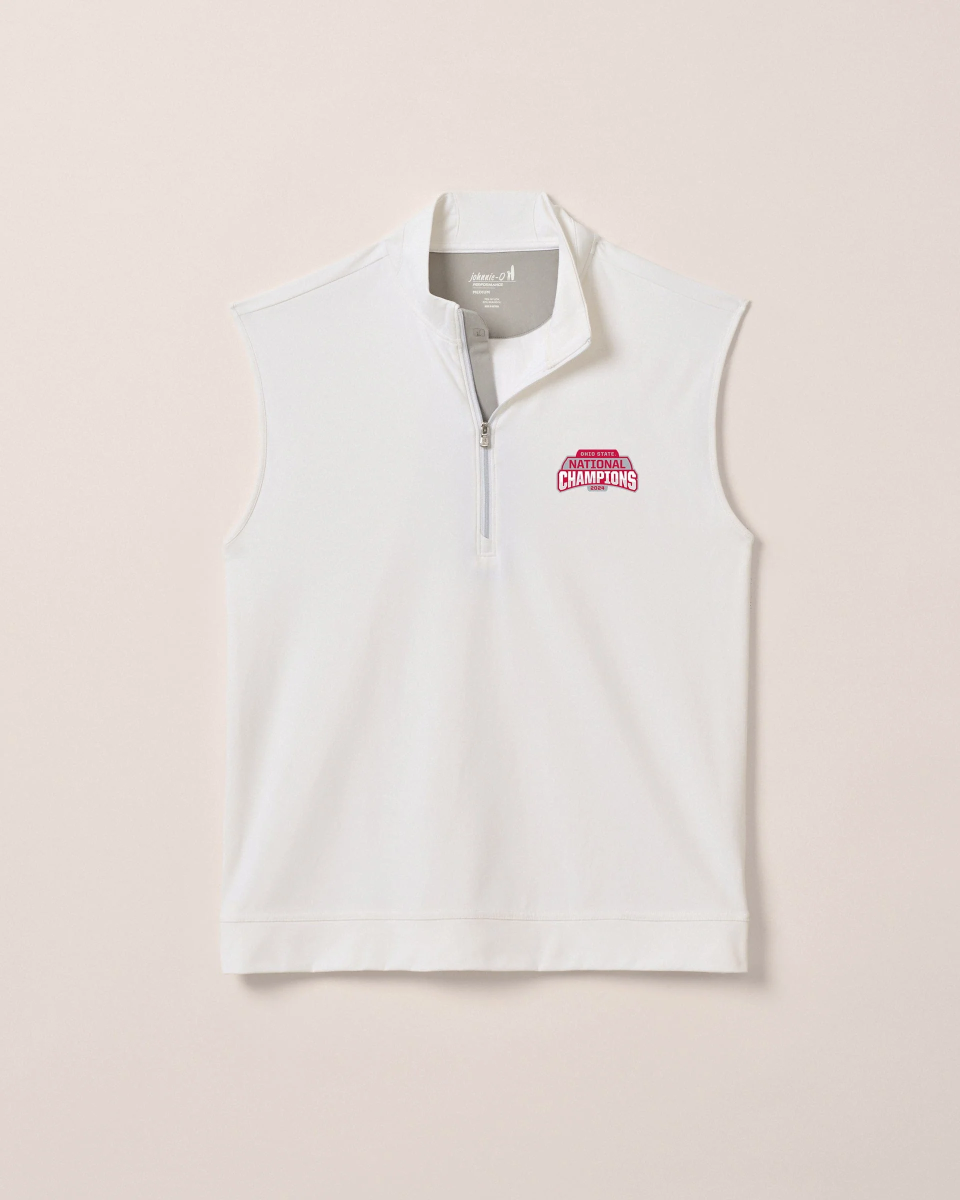 Ohio State Torque 1/4 Zip Performance Vest - 2024 CFP Champions Logo