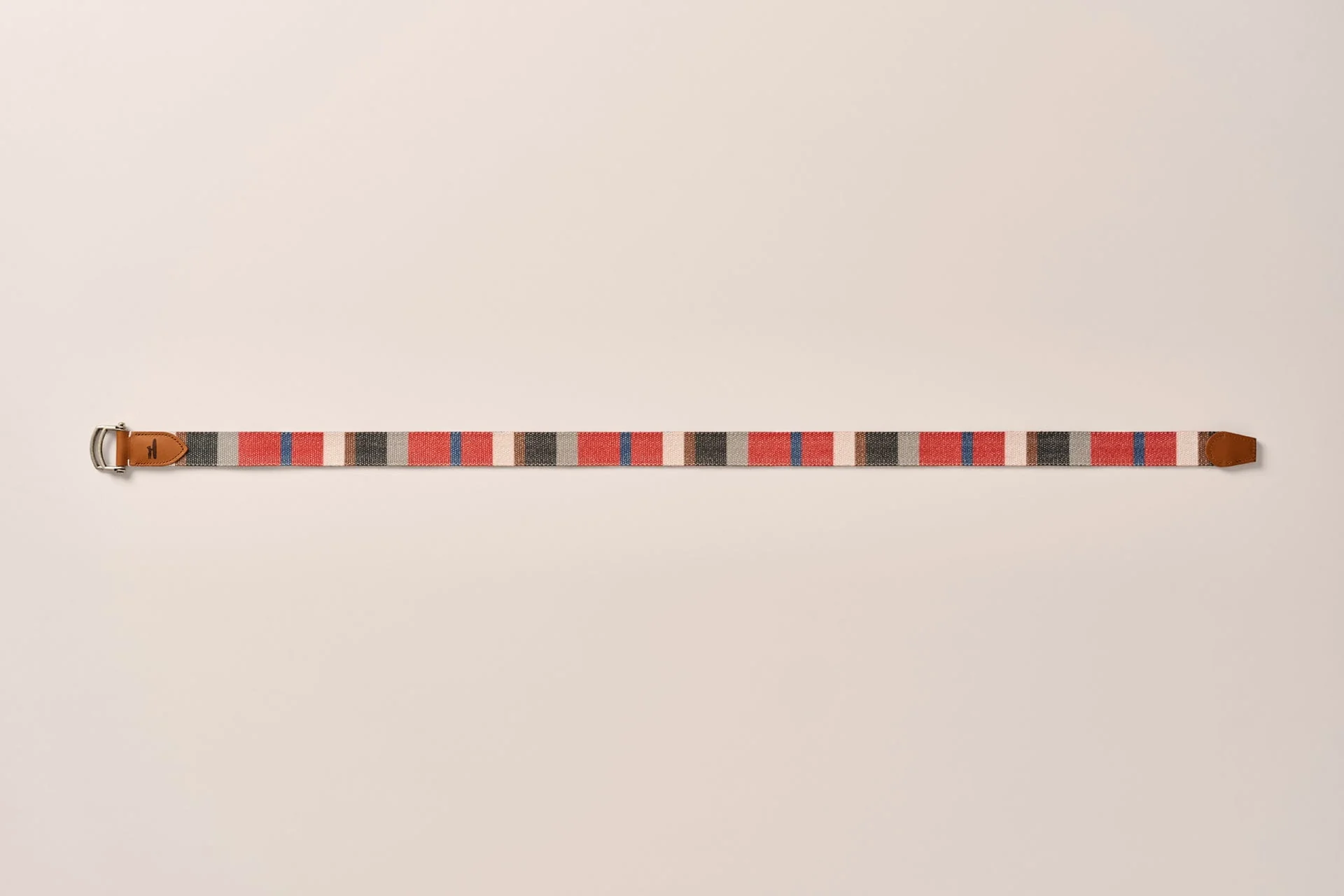 Bowen D-Ring Canvas Striped Belt