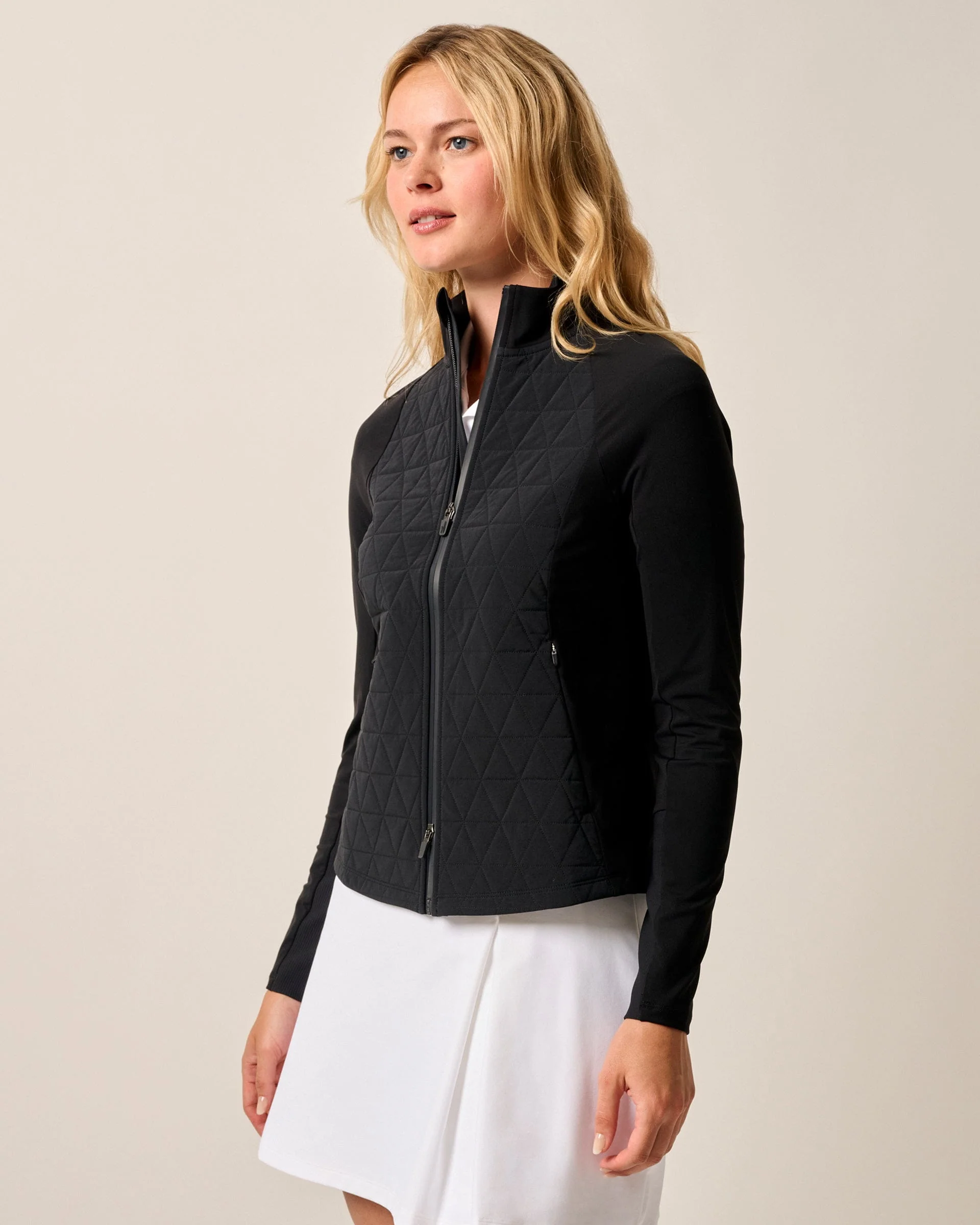 Hannah Performance Mixed Media Jacket