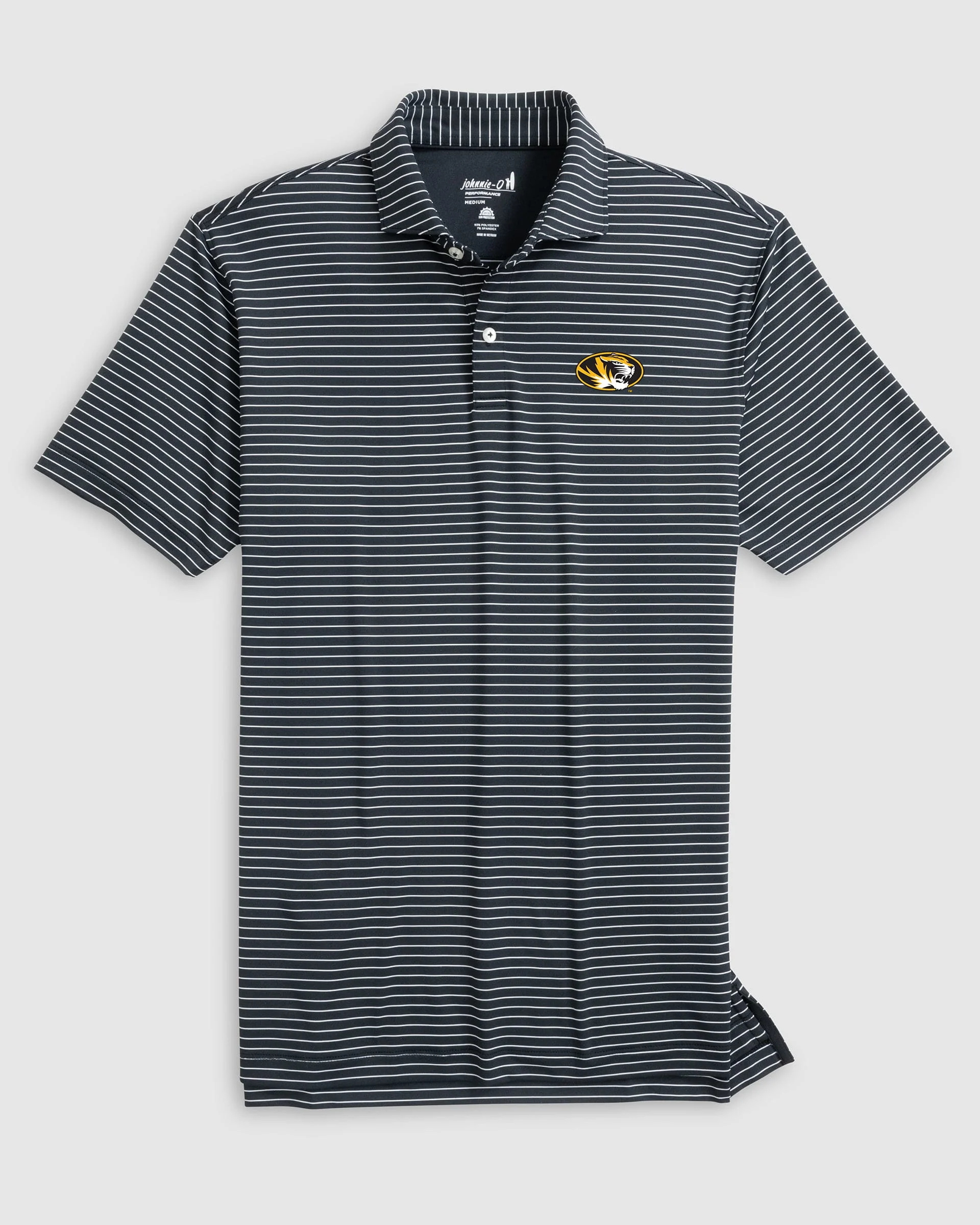 Missouri Beau Striped Performance Jersey Polo