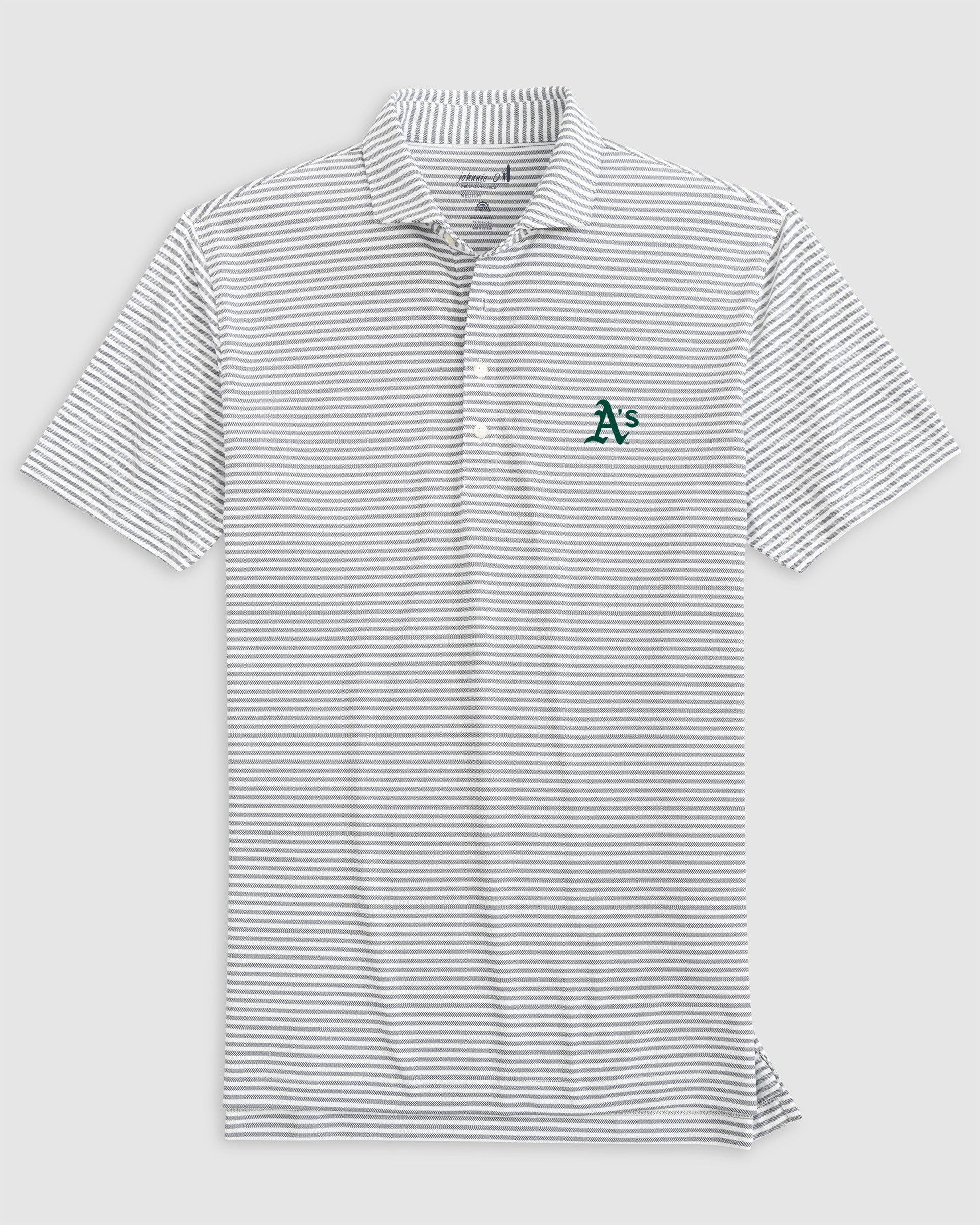Oakland Athletics Stetsons Performance Mesh Polo