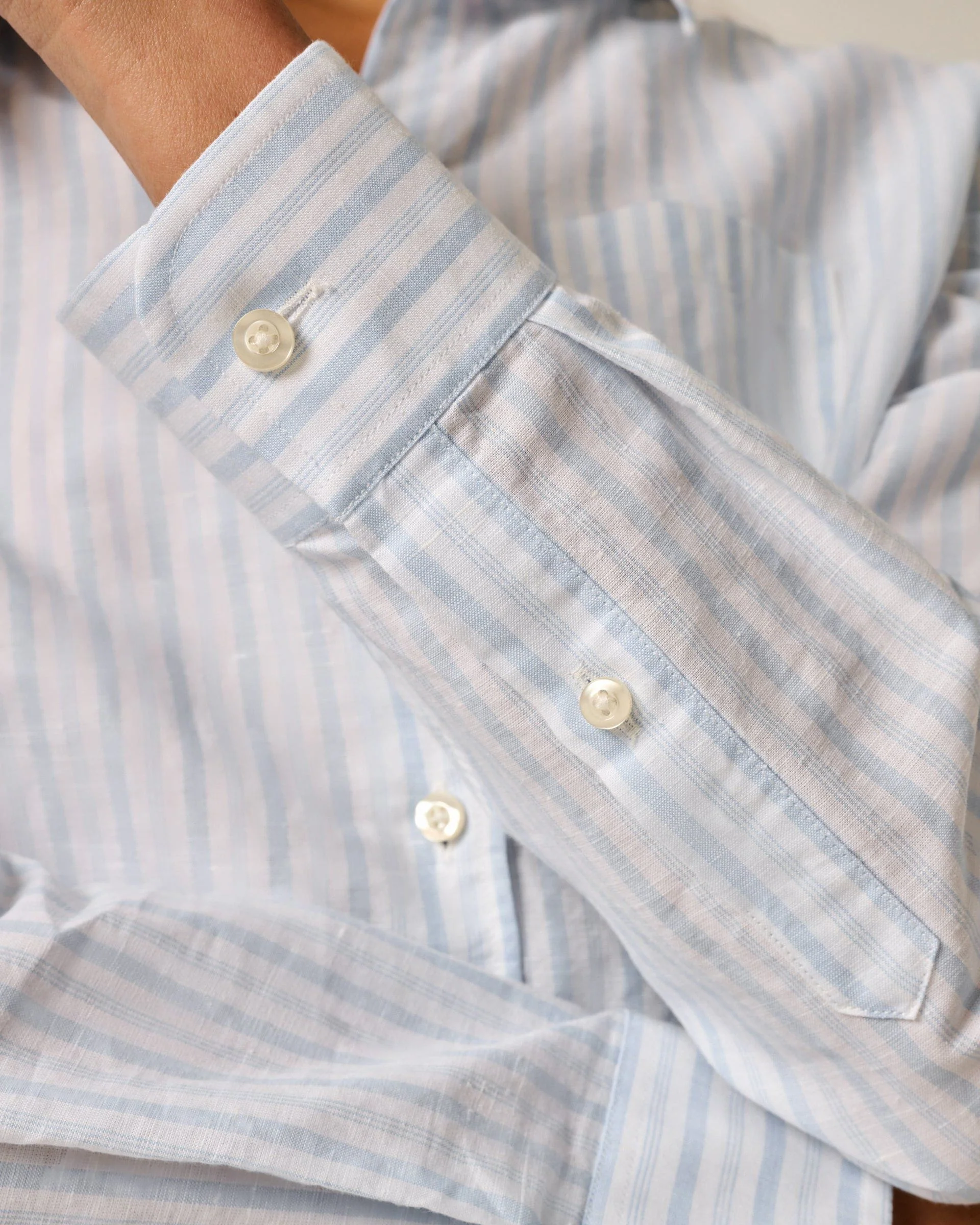 Frieda Cotton Linen Button Down Shirt