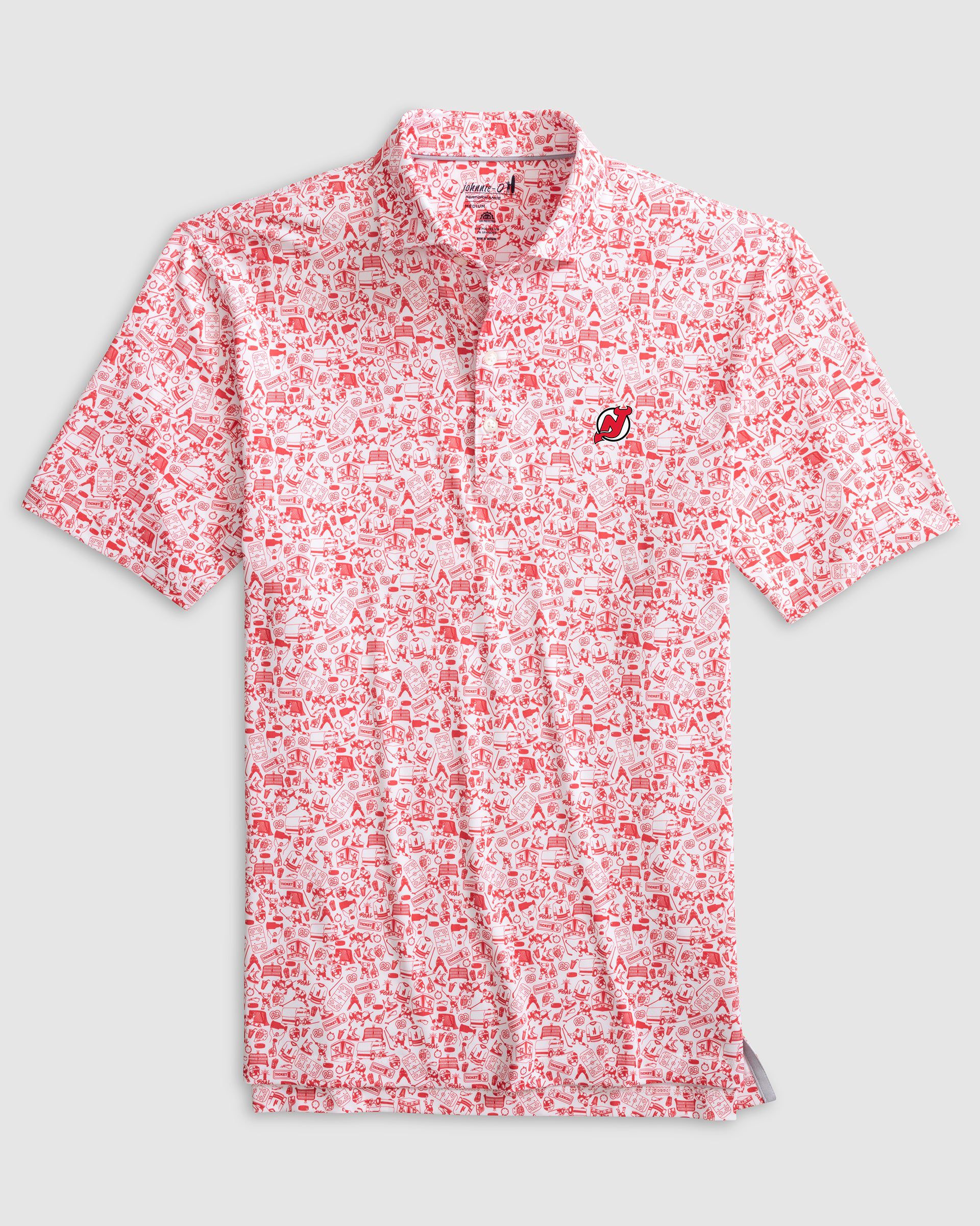 New Jersey Devils Slap Shot Performance Jersey Polo