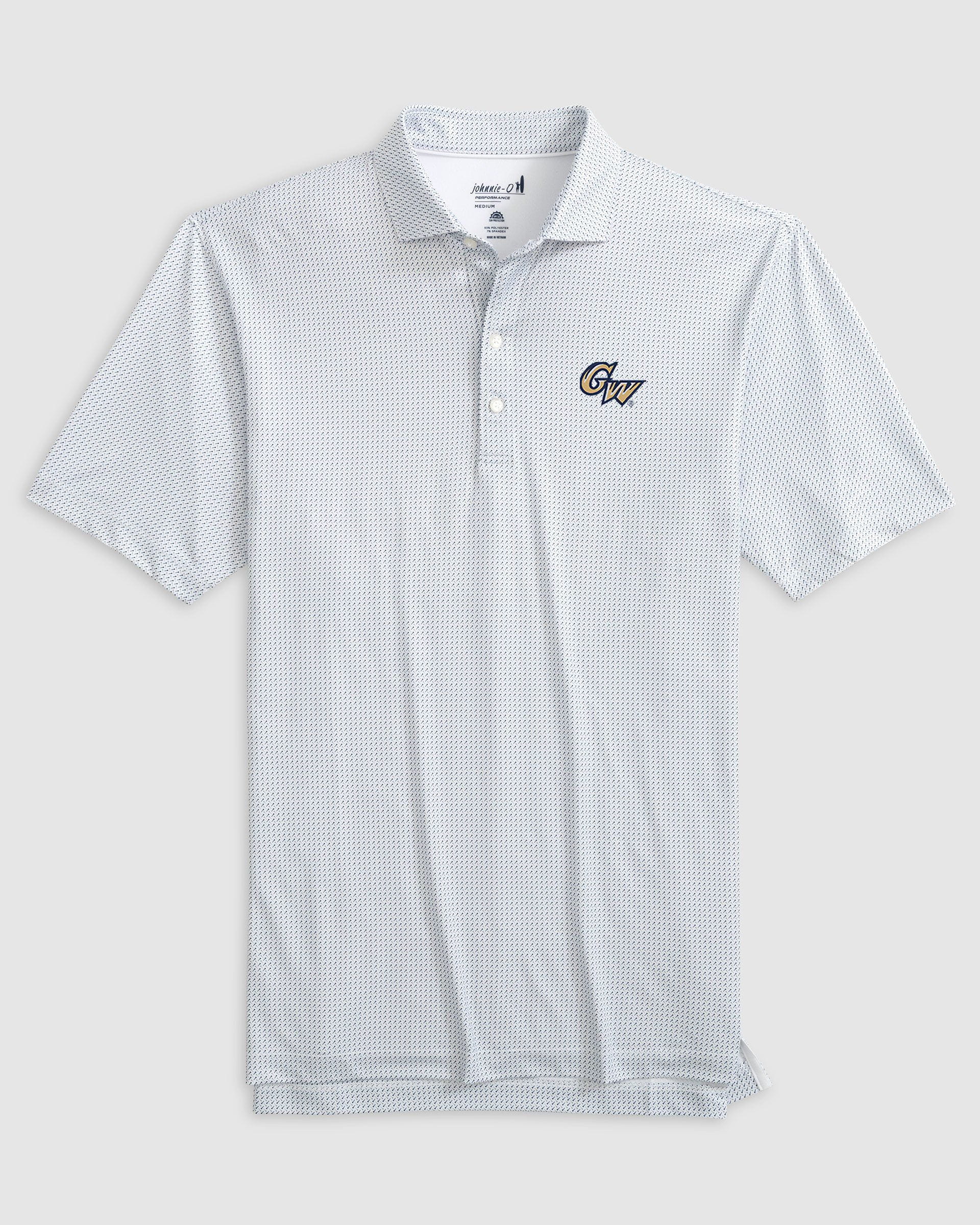 George Washington Tee Time Printed Performance Jersey Polo
