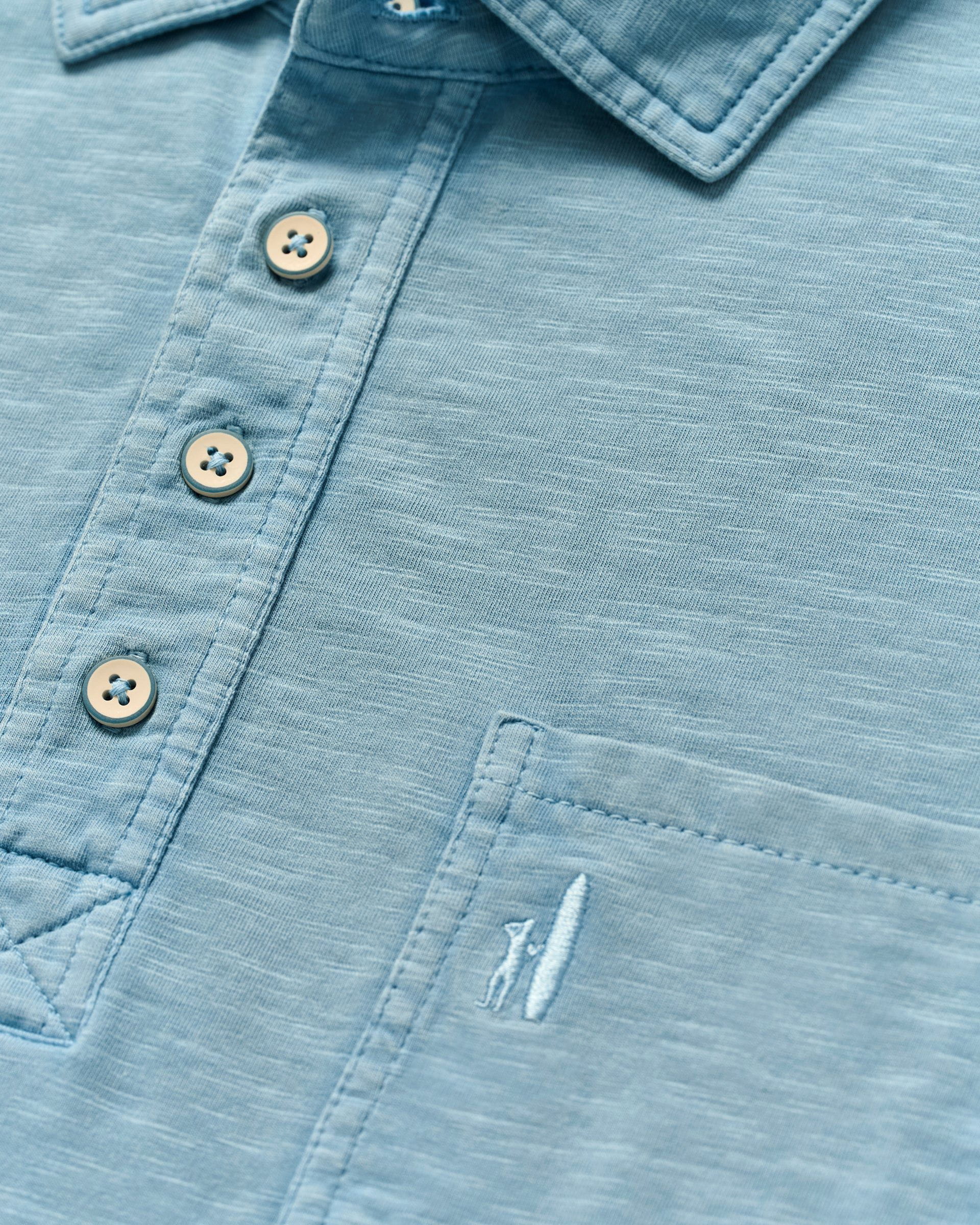 Original 4-Button Polo - Coastal Wash