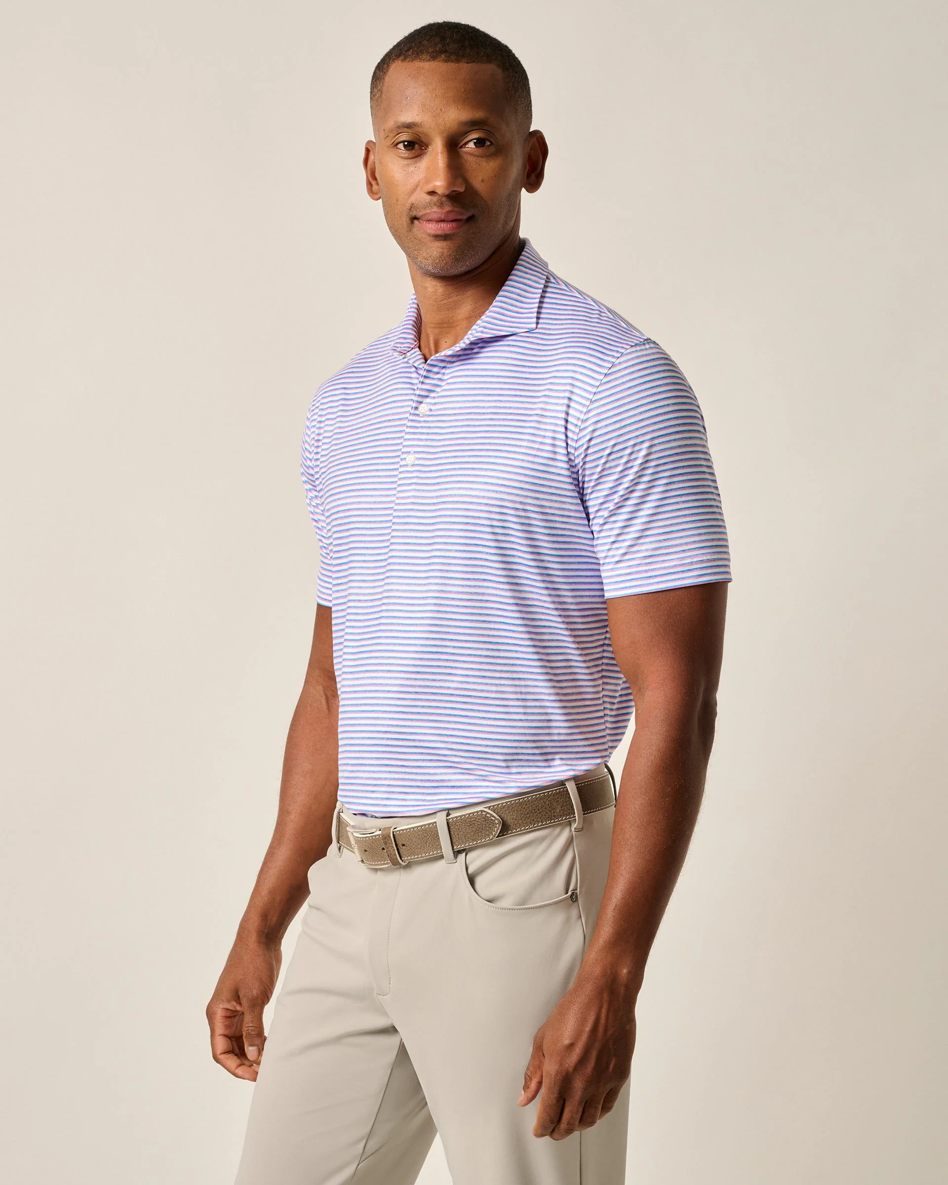 Featherweight Performance Polo - Warwick Stripe