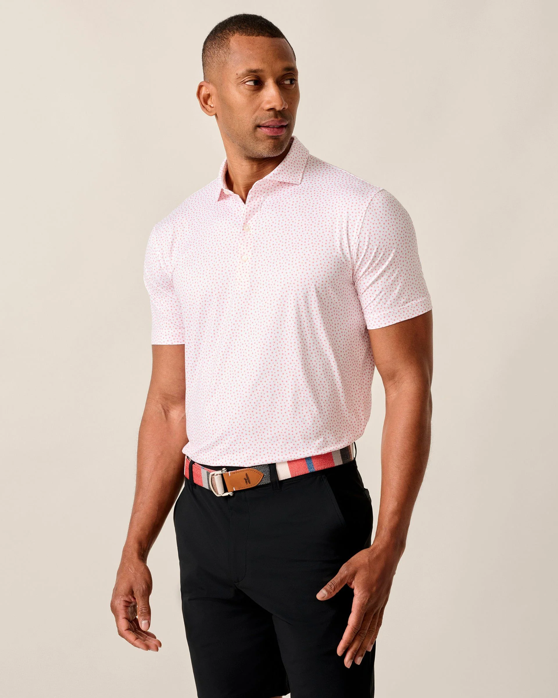 Featherweight Performance Polo - Plumeria