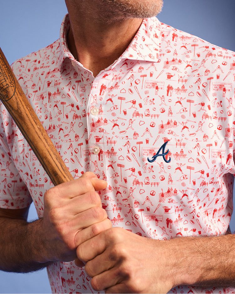 Atlanta Braves Ballpark Jersey Performance Polo