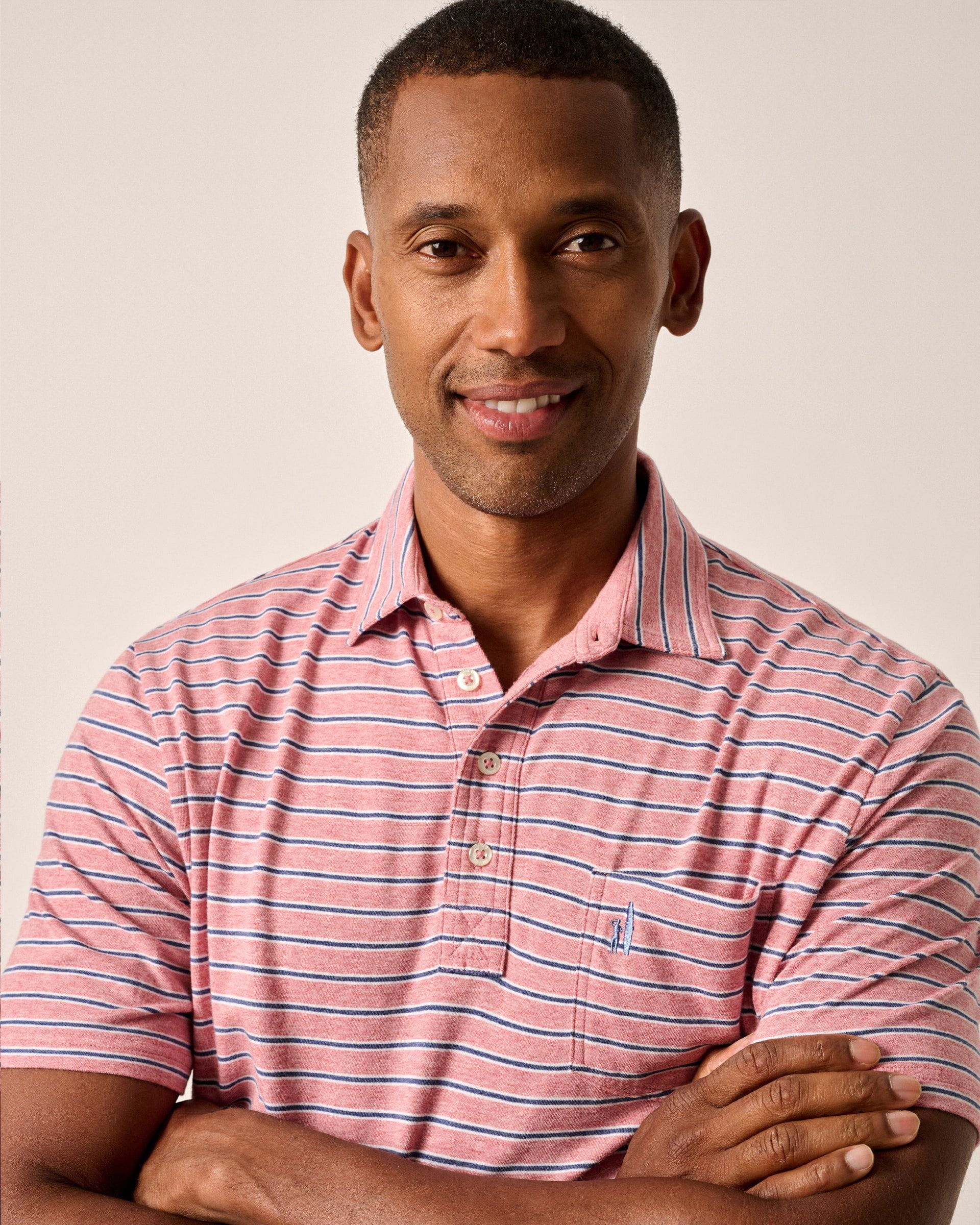 Original 4-Button Polo - Matthis Stripe