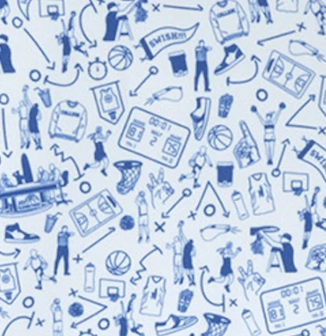 Duke Hoop There It Is Printed Performance Jersey Polo