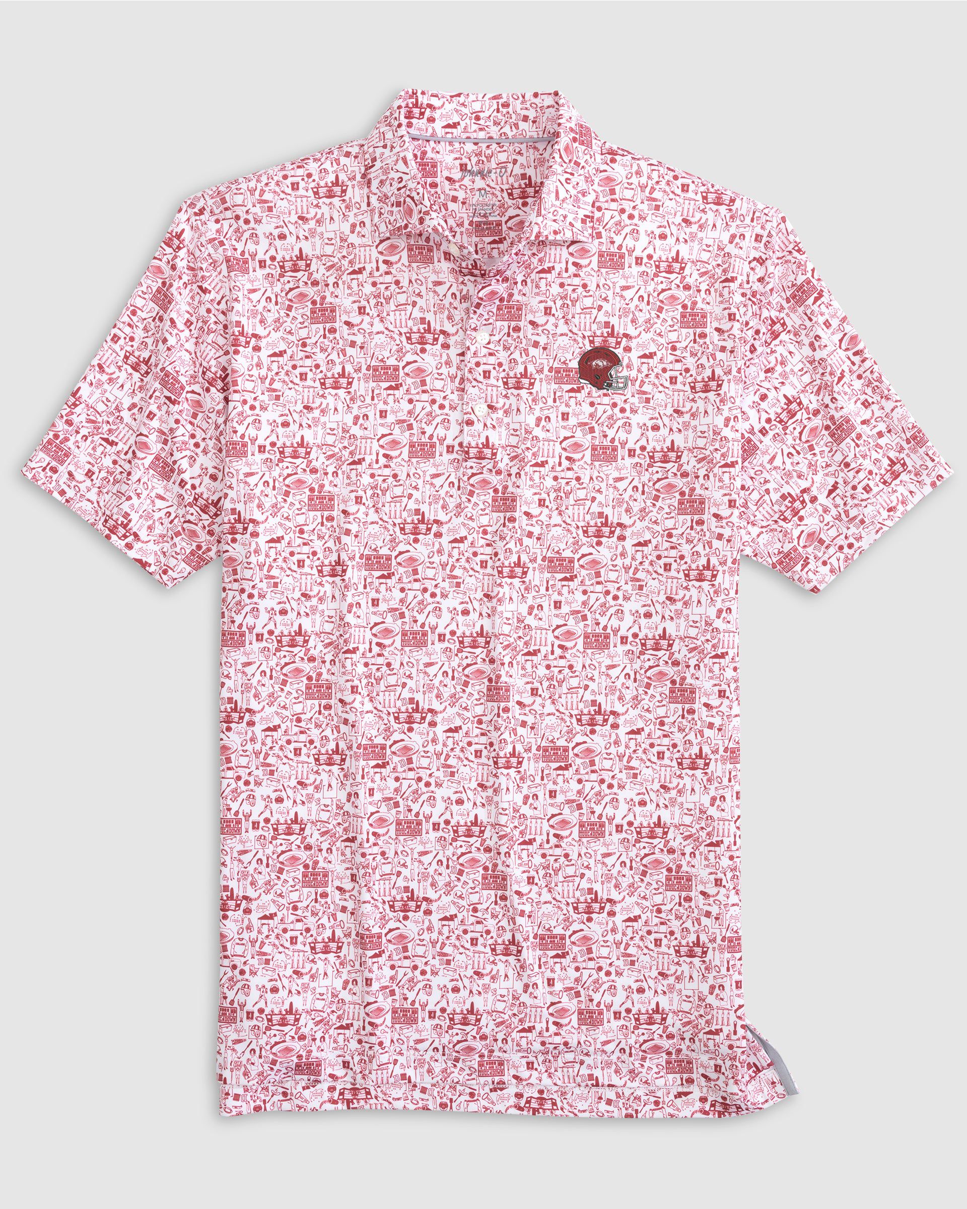 Arkansas Tailgater 2.0 Printed Jersey Performance Polo - Helmet Logo