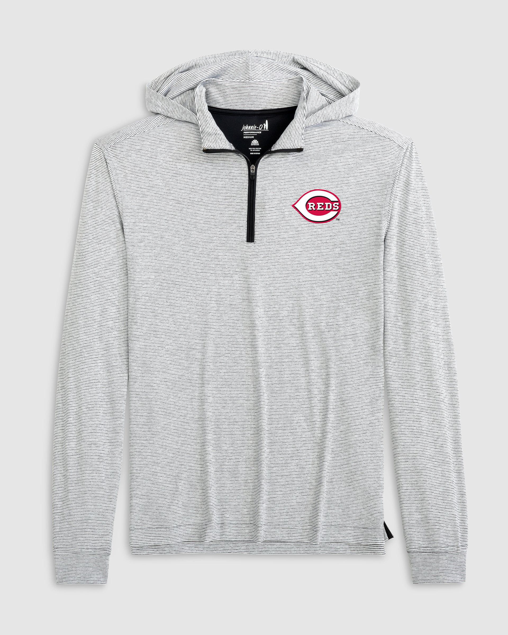 Cincinnati Reds Hybrid Performance 1/4 Zip Hoodie