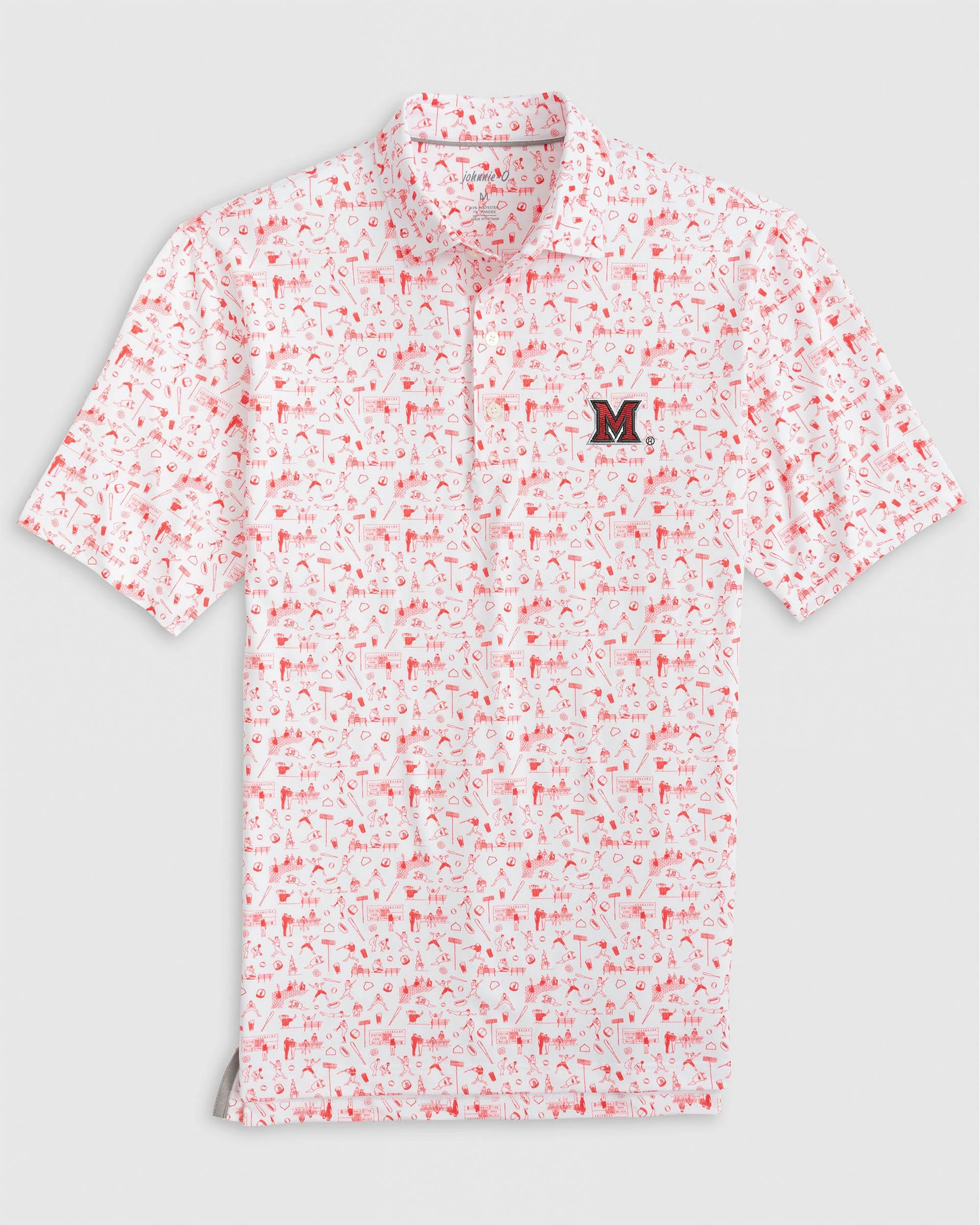 Miami Ohio Ballpark Printed Performance Jersey Polo